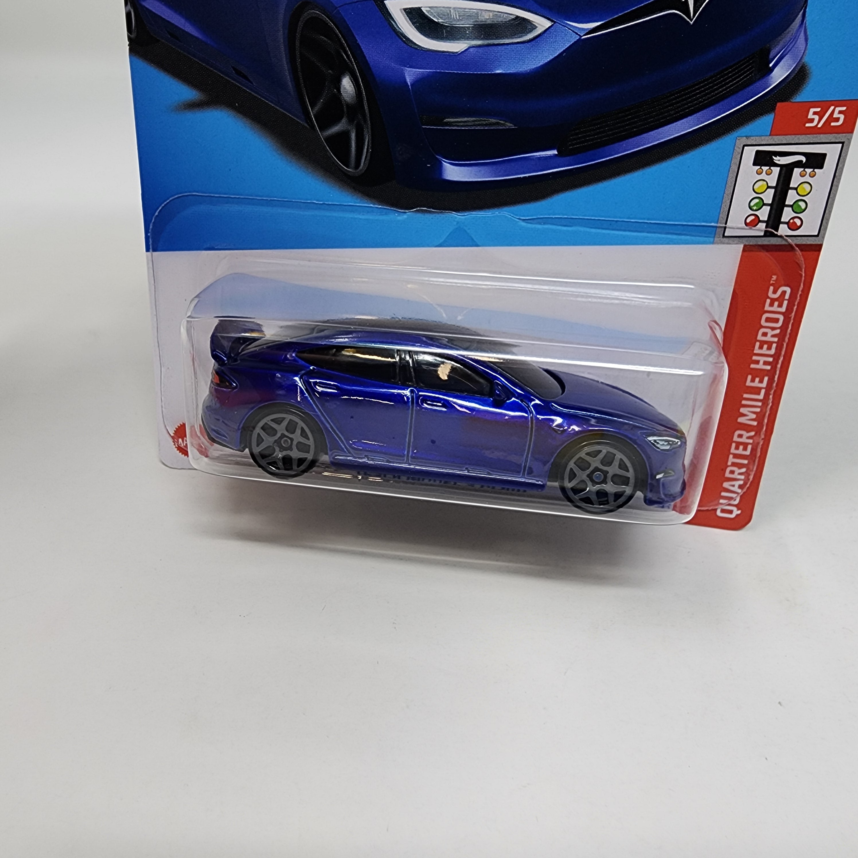 Tesla Model S Plaid #238 * BLUE * 2024 Hot Wheels Case Q、mySite、hgirdovlk