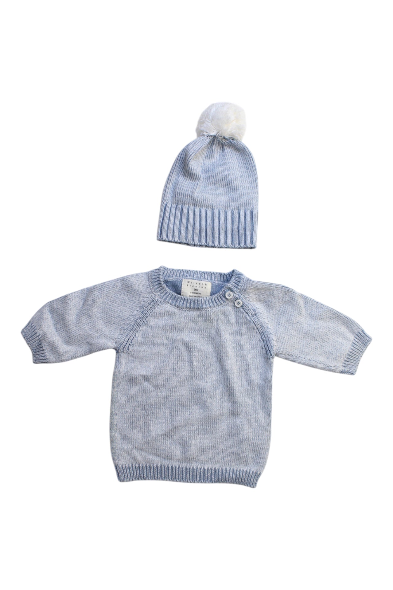 Wilson & Frenchy Knit Sweater And Beanie Set, 0-3M、mySite、g9winljtr