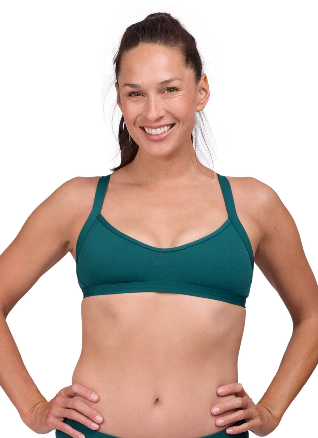 JOLYN Women's Kathleen Solid Bikini Top、mySite、noshort