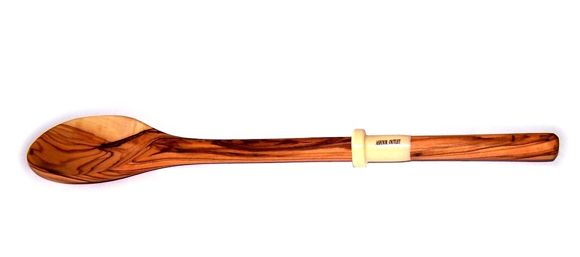 Handcrafted Olive Wood Set of 5 Spatulas/Spoons (length 12 each) - Asfour Outlet Trademark、mySite、topwebapps