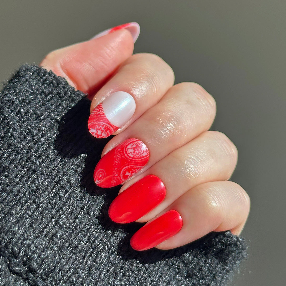 Bandana Chrome | Medium | Oval - Tab Press-On、mySite、solidvoid