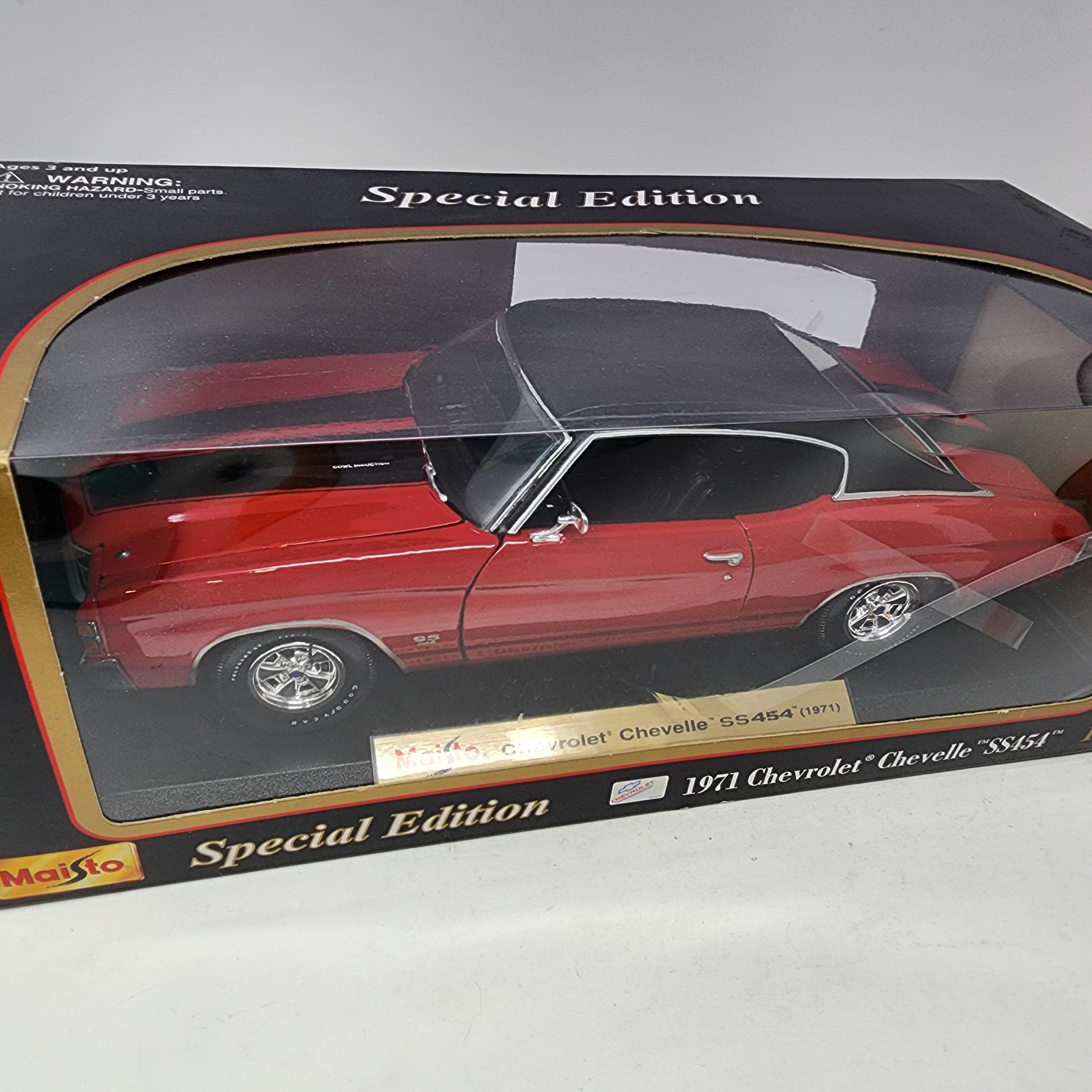1971 Chevrolet Chevelle SS 454 * RED * Maisto Special Edition 1/18 Scale、mySite、hgirdovlk
