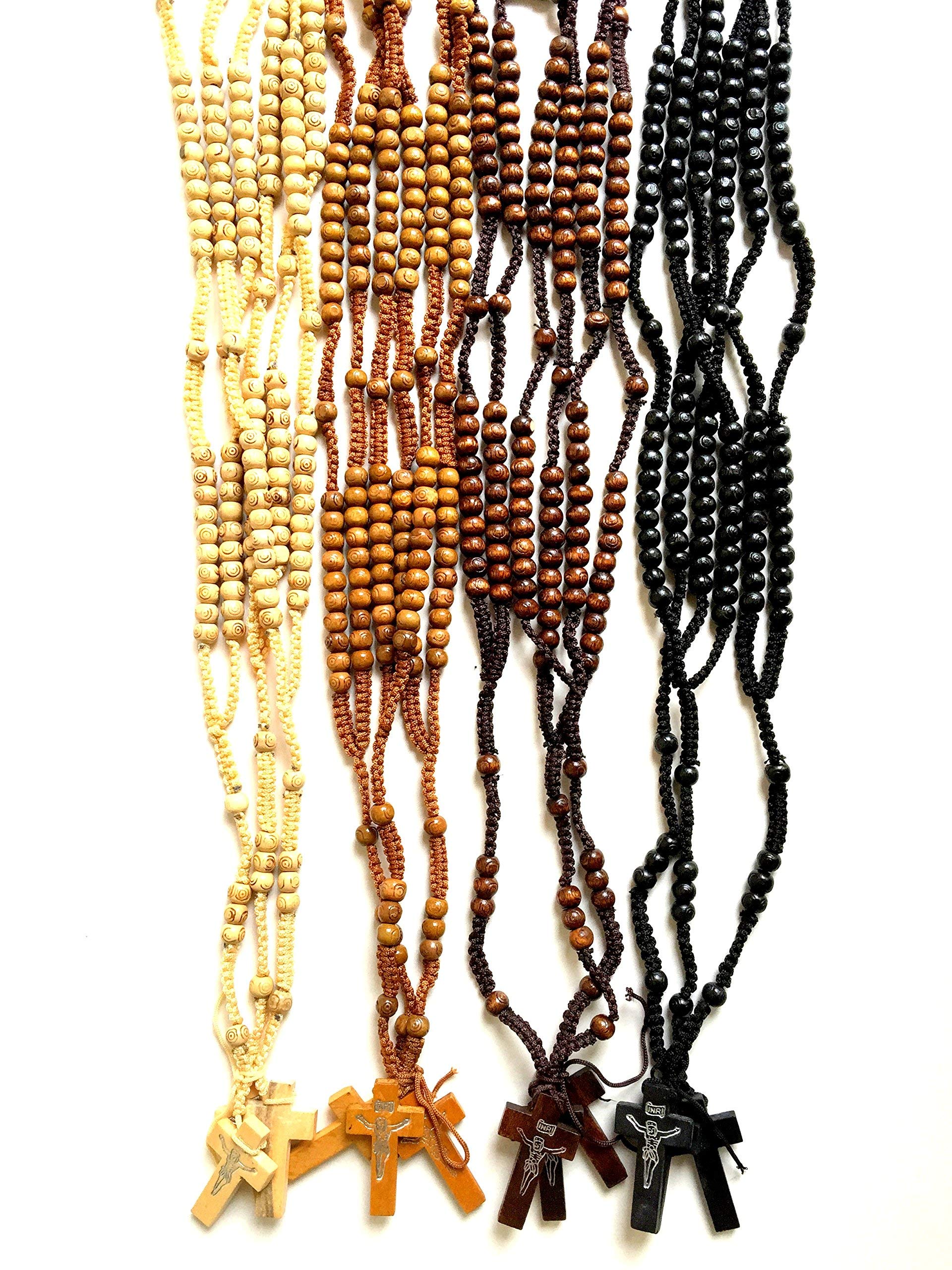  Dozen-12pcs Authentic Wooden Beads Rosaries From Nazareth Holy Land、mySite、elrpsem3k