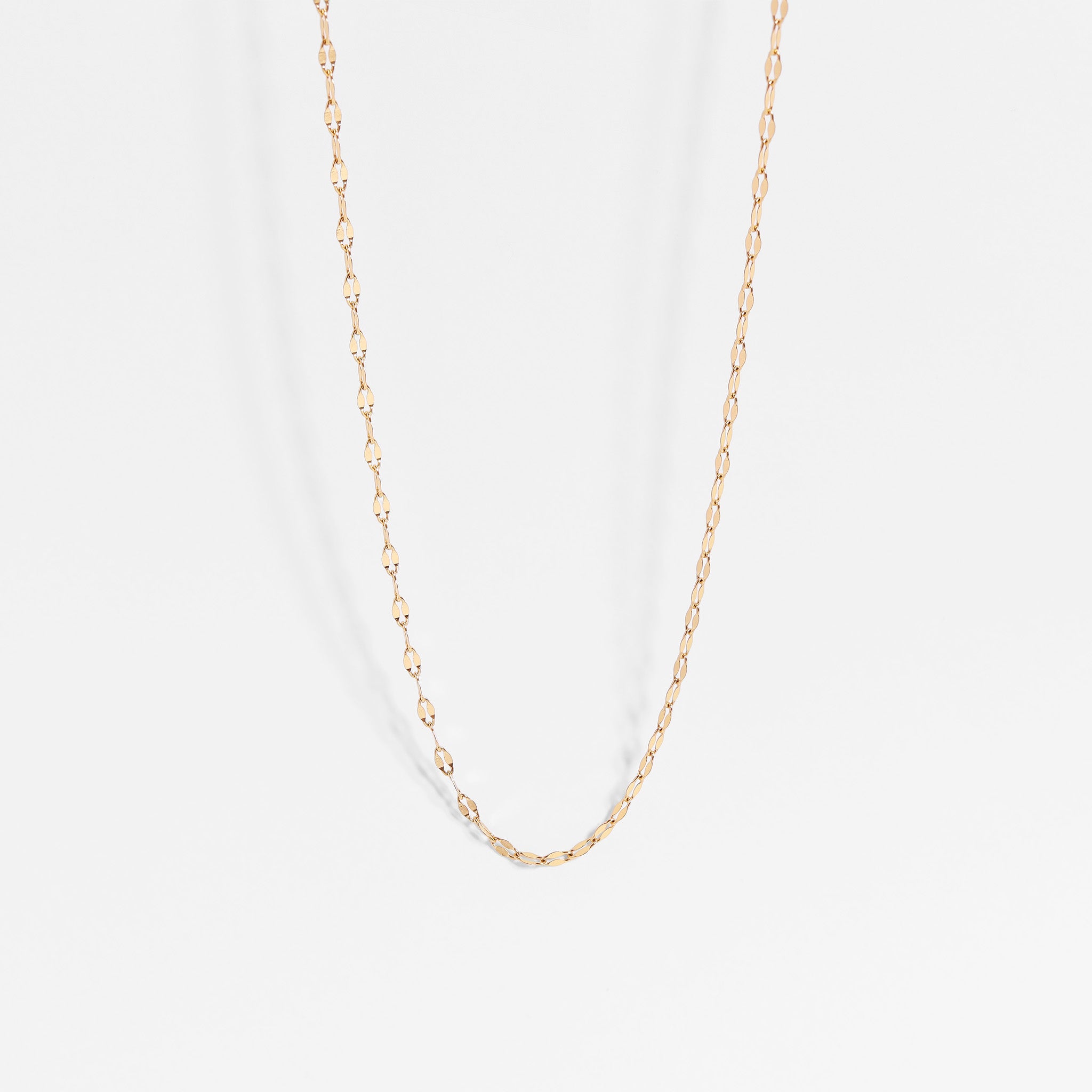 18K Gold PVD Stainless Steel Lip Chain Necklace / CHN9954、mySite、dreamappss