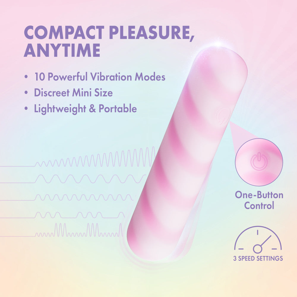 Play With Me by Blush ® | Sugar Crush 4 Inch Silicone Bullet Vibrator – USB Rechargeable Clitoral Nipple Massager – In Pink、mySite、bottomscart