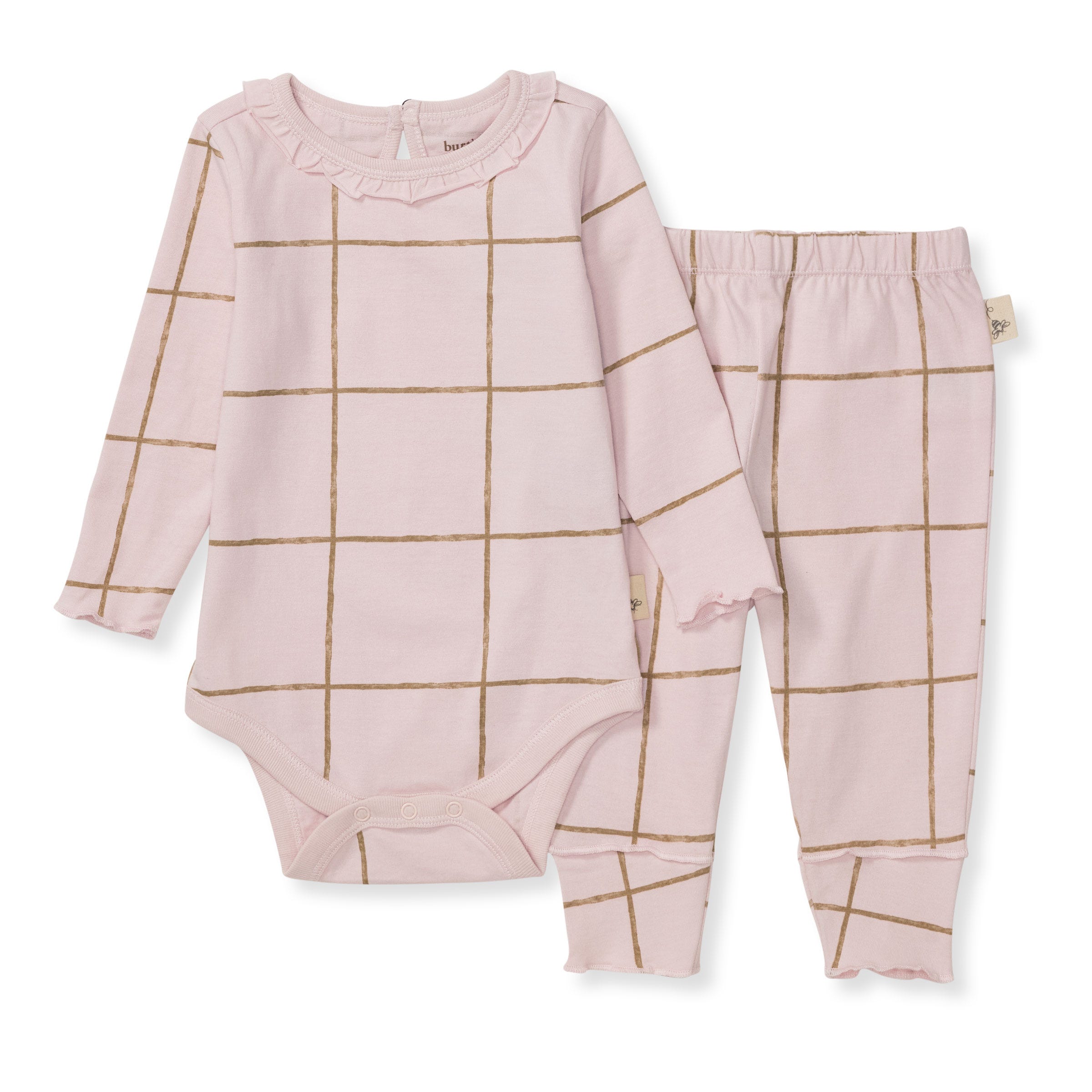  Swiss Check Baby Girl Bodysuit & Pant Set、mySite、layawaytickets