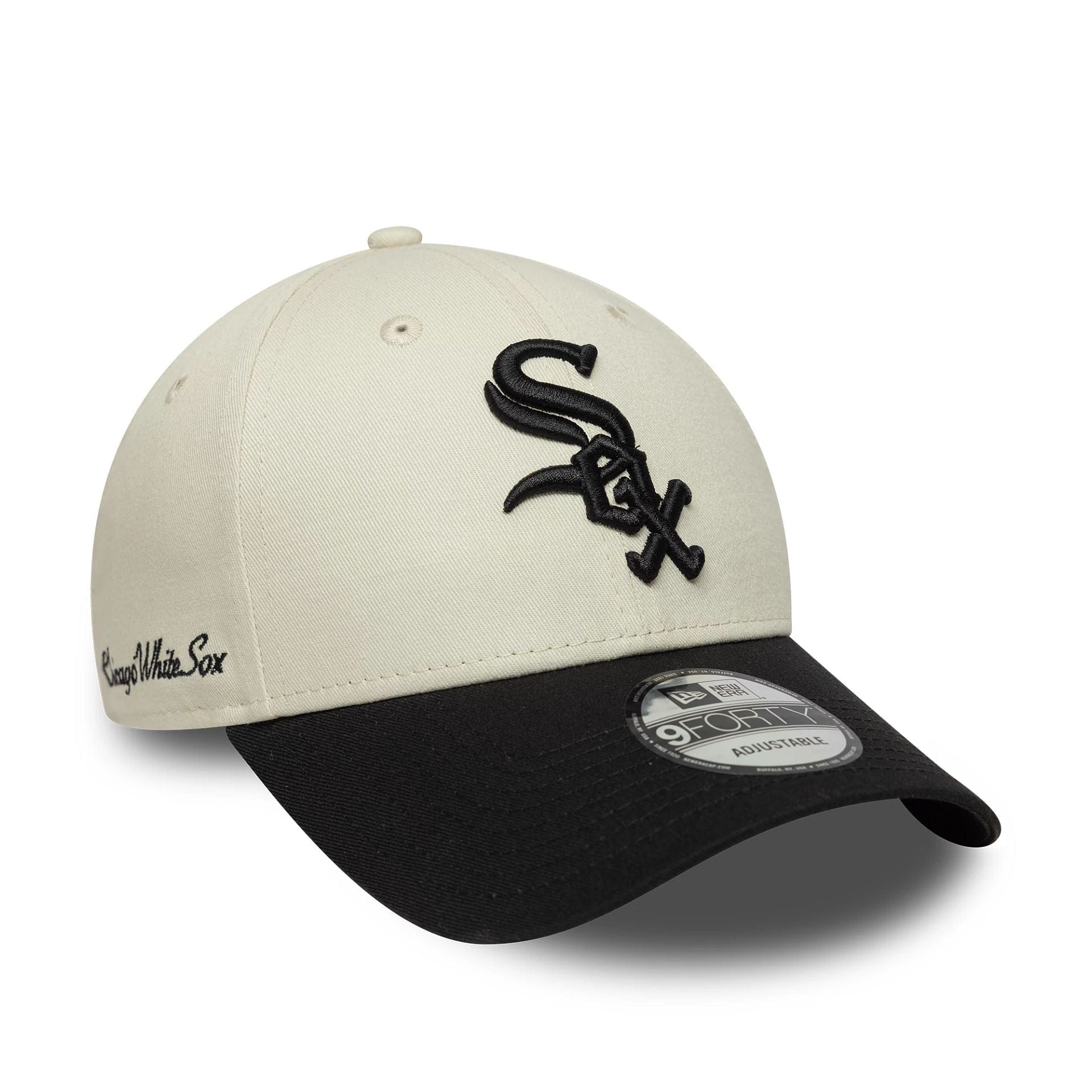 Chicago White Sox MLB Side Script Cream 9FORTY Adjustable Cap、mySite、vikingsvslions