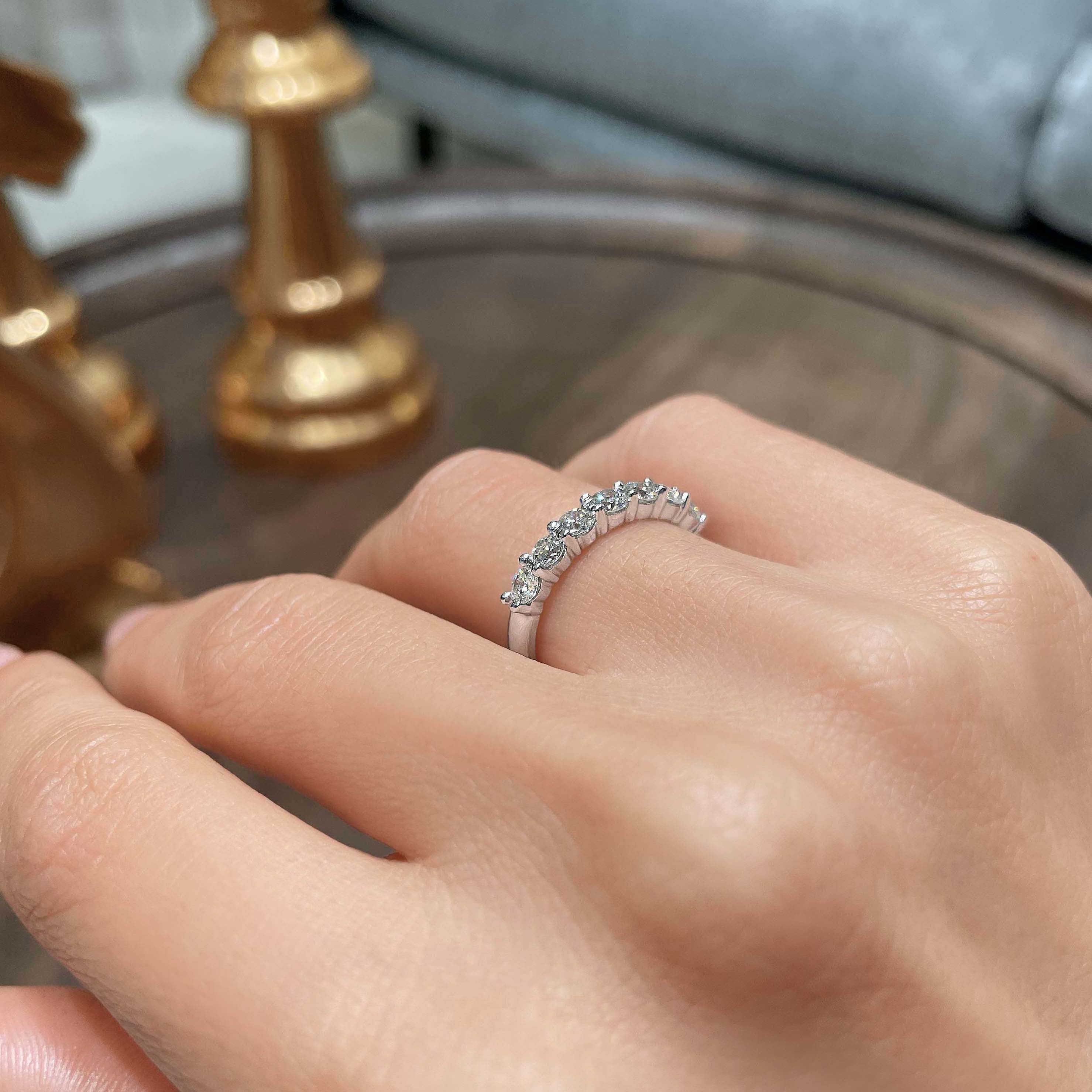 Catherine Diamond Wedding Ring (0.75 Carat) -Platinum、mySite、hinf8tx79