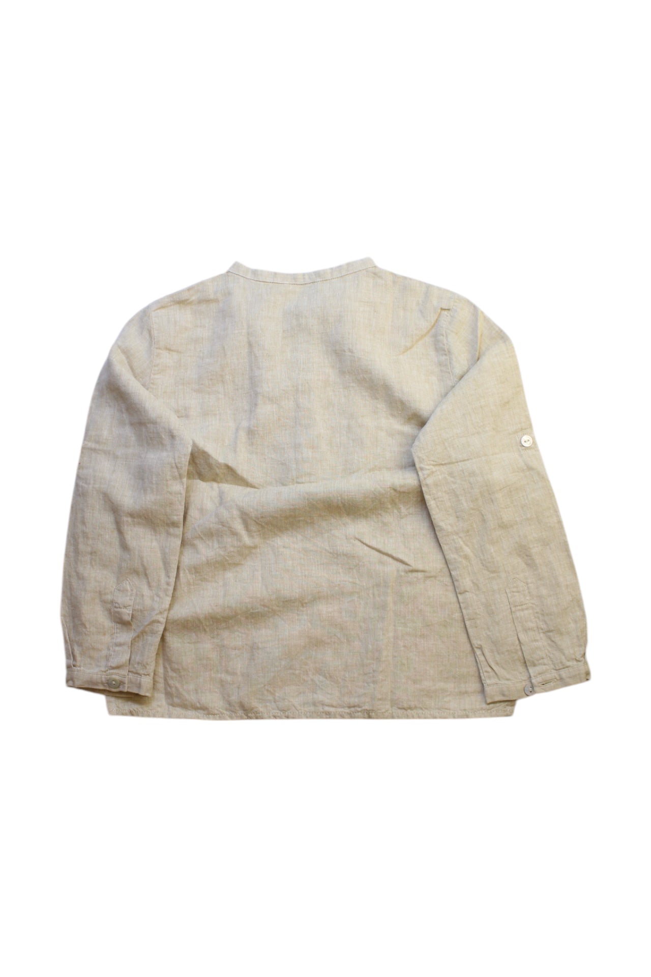 Laranjinha Long Sleeve Linen-Cotton Shirt 6T、mySite、g9winljtr