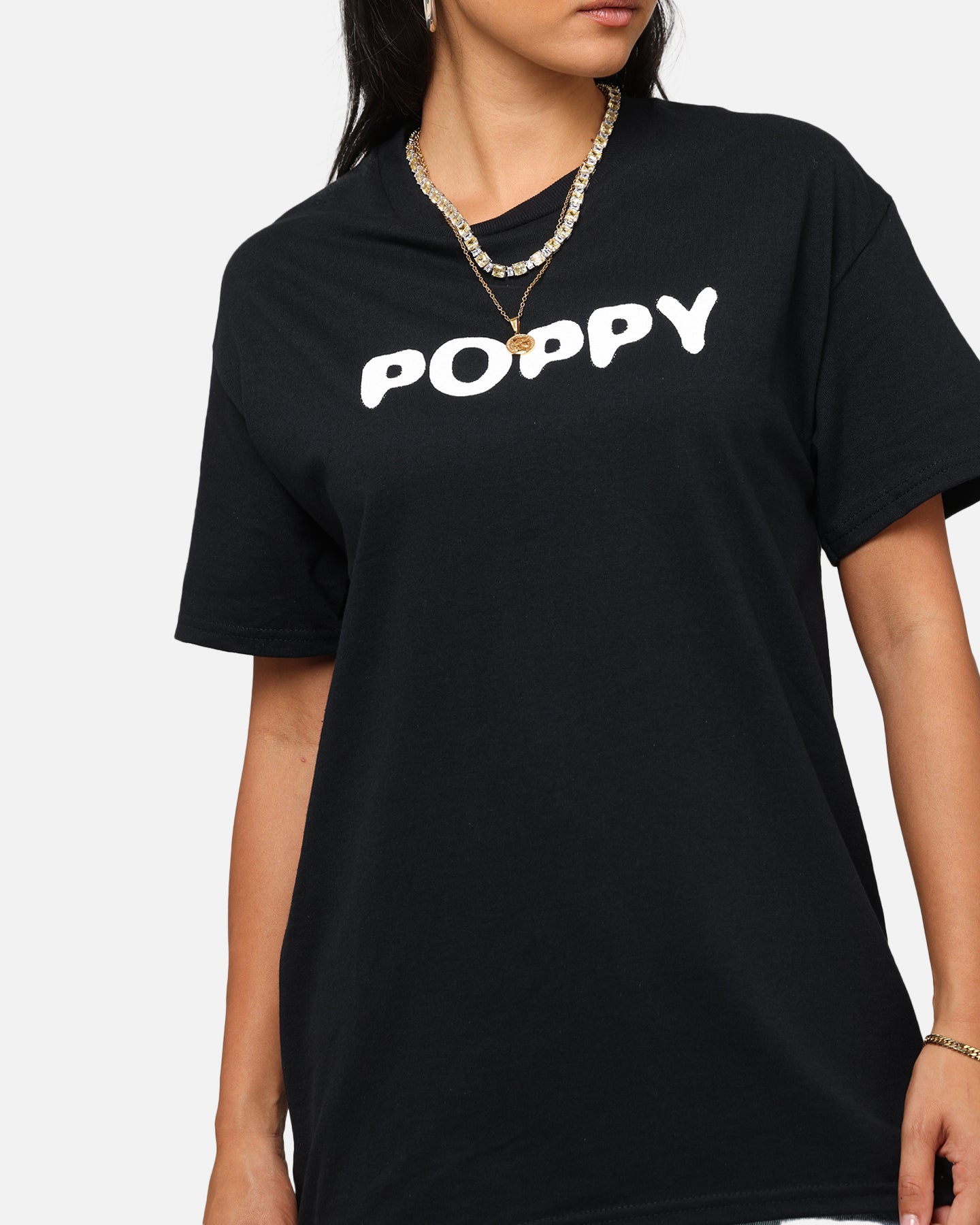 Poppy Negative Spaces T-Shirt Black、mySite、zt4zffjzw