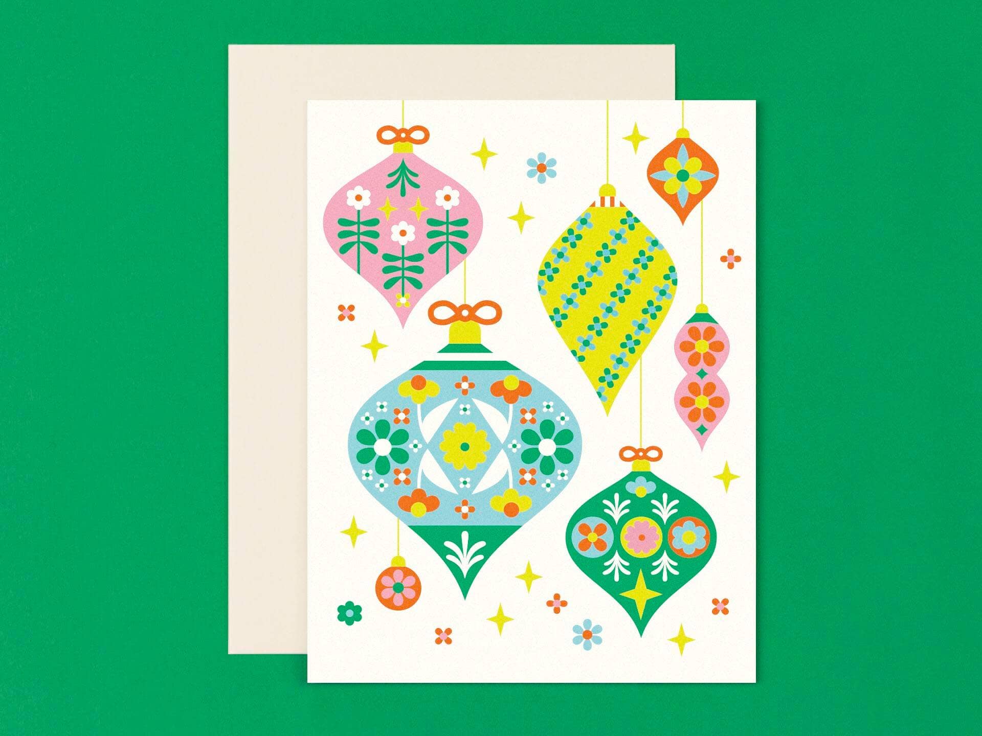 My Darlin' - Flornaments - Retro Floral Ornaments Holiday Card、mySite、garagedoors4me