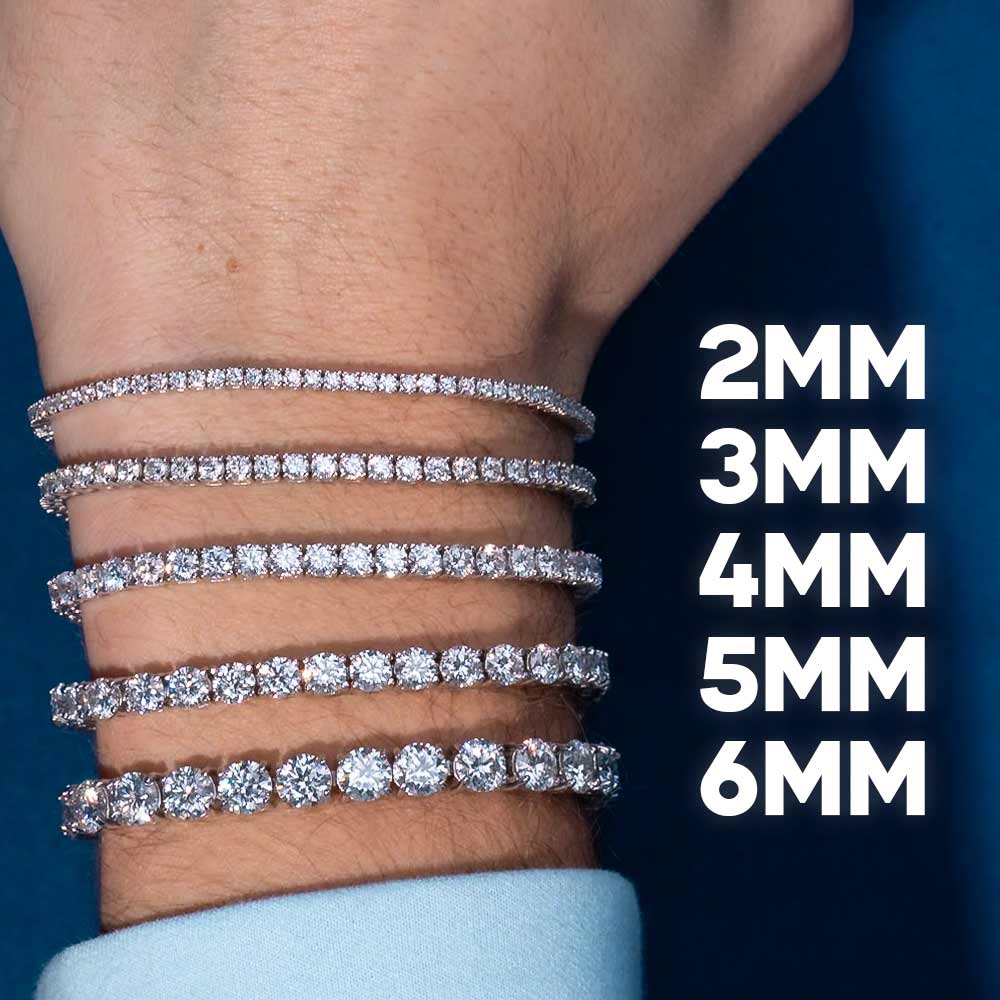 Moissanite Tennis Bracelet 14K Gold (ALL SIZES)、mySite、hinf8tx79