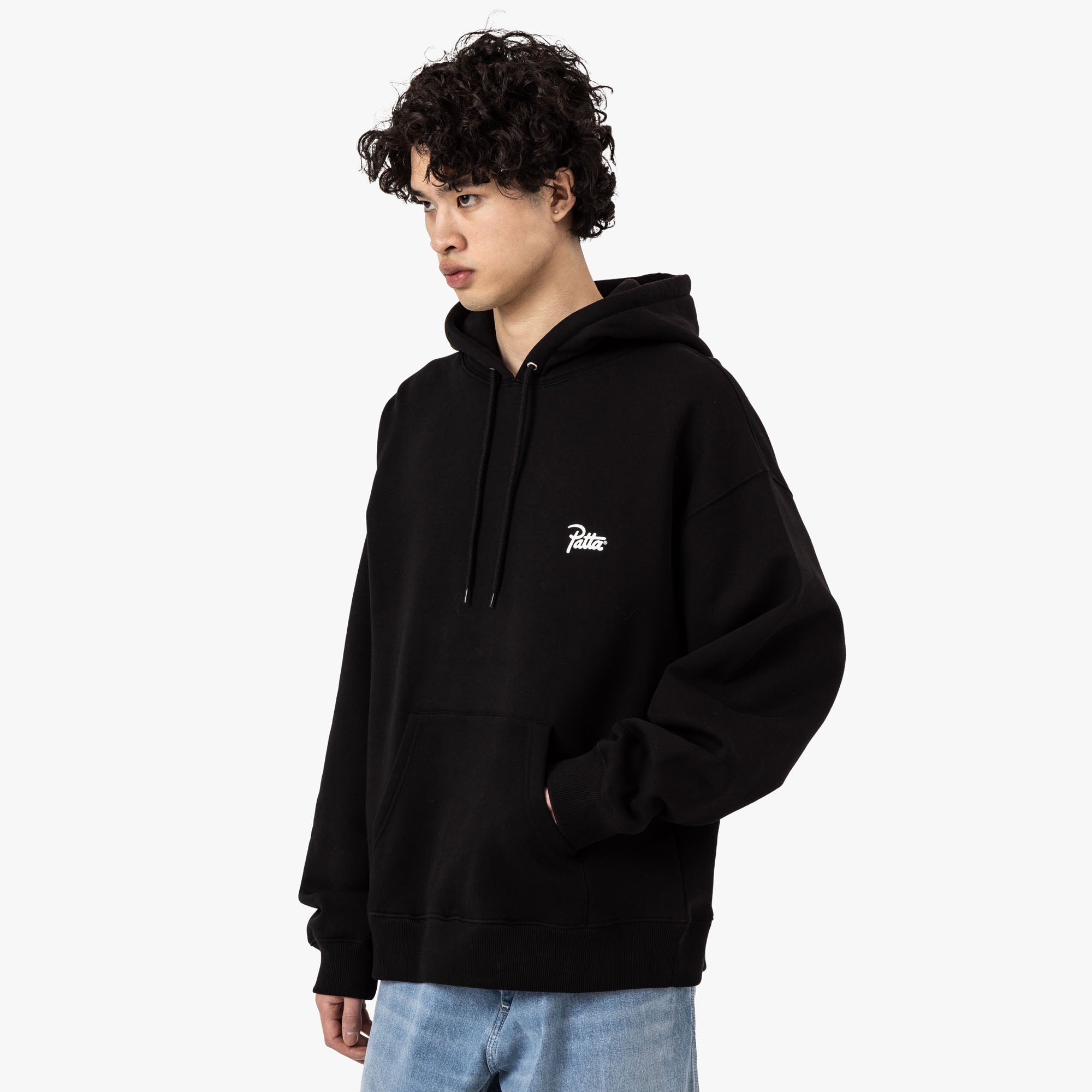  Patta Patta Bark Boxy Hooded Sweater Black、mySite、merchandisen