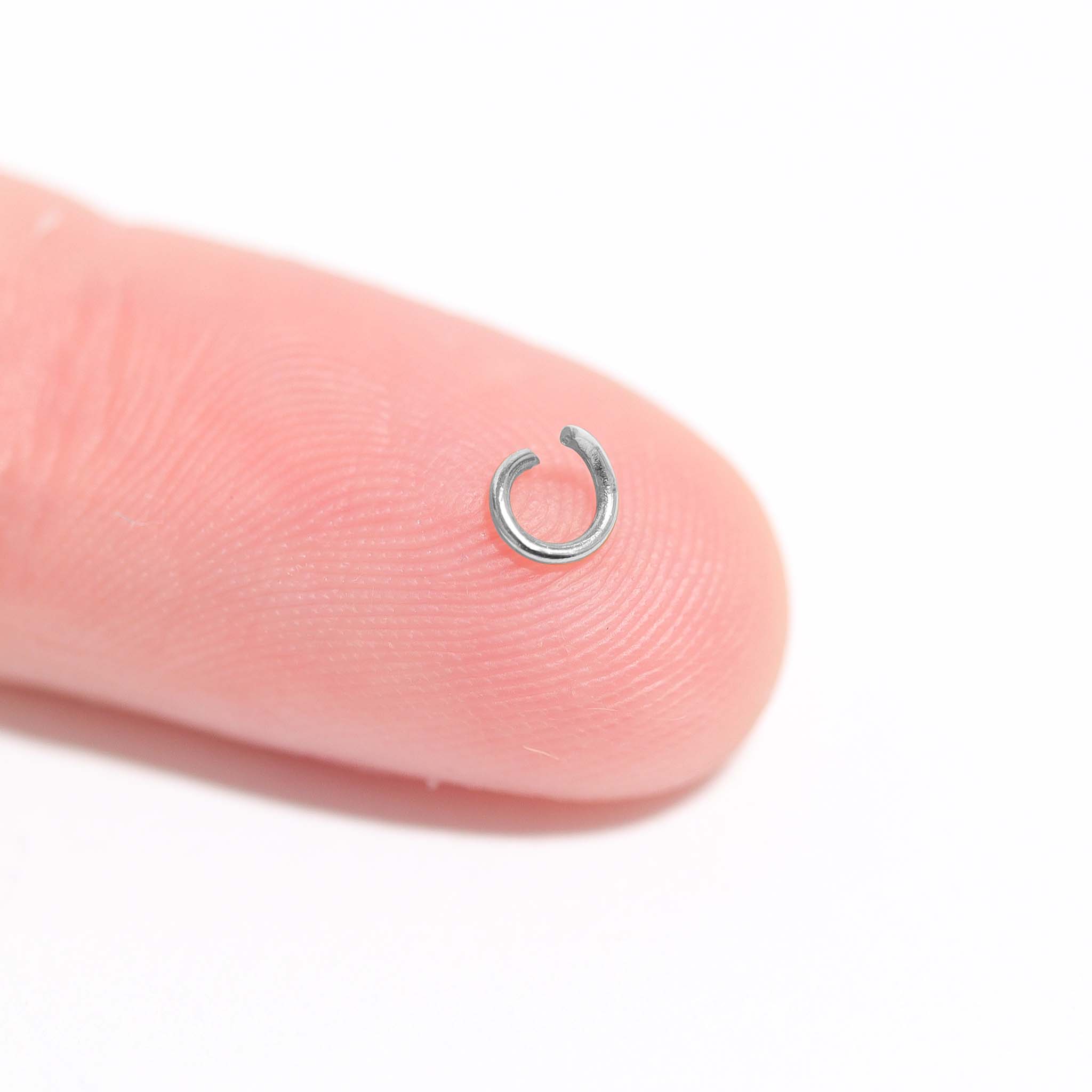 100 Pack Stainless Steel Saw Cut Jump Rings / ENC0003、mySite、dreamappss