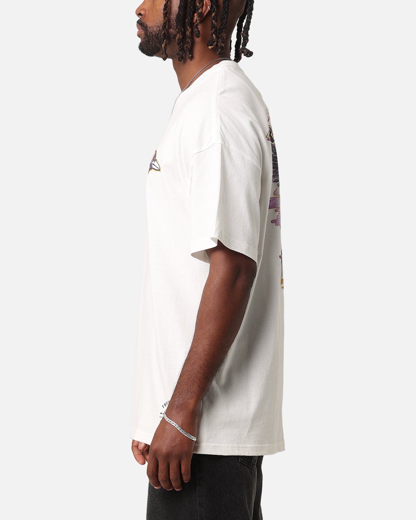 Mitchell & Ness Baltimore Ravens 'Alter Ego' Flames T-Shirt Vintage White、mySite、zt4zffjzw