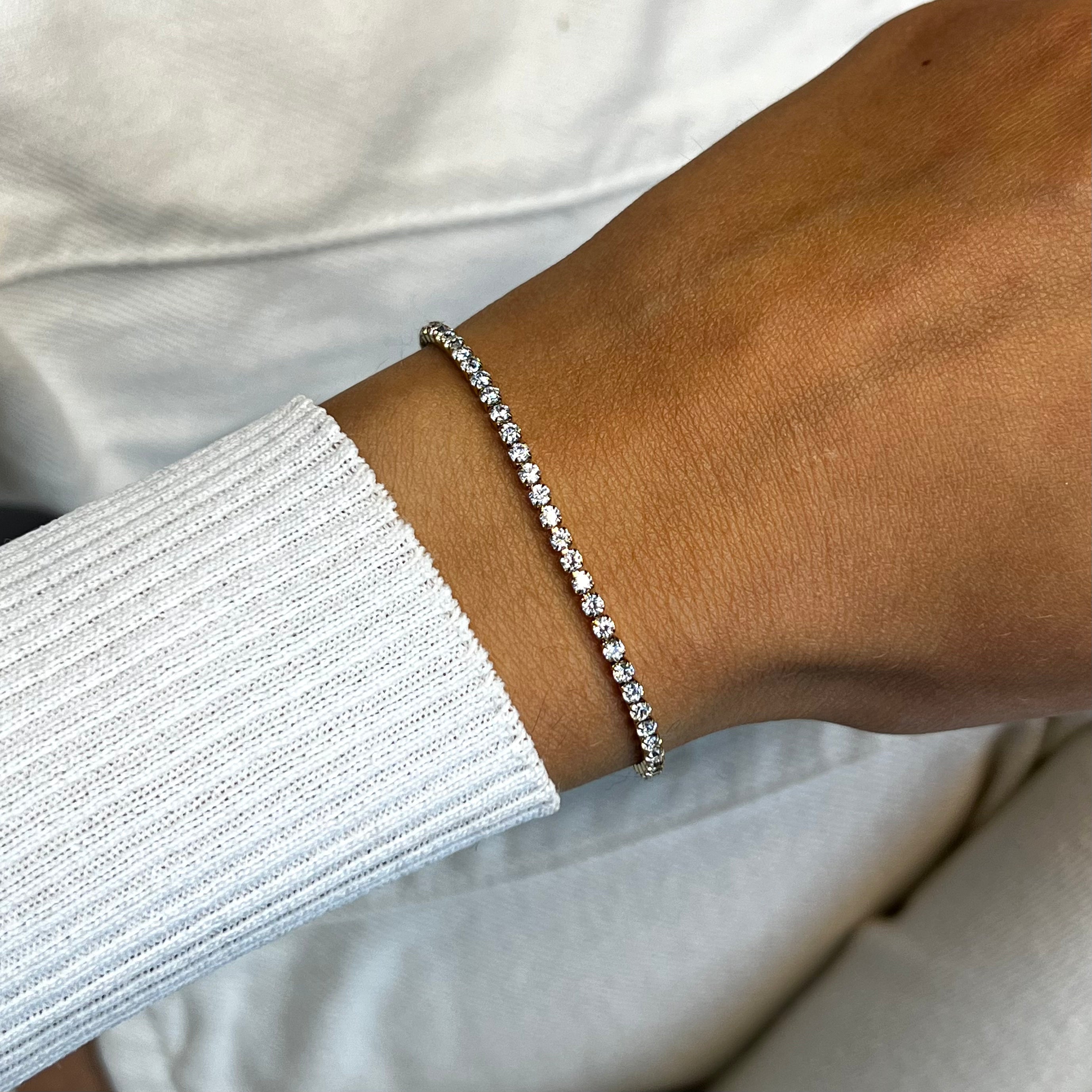 Élevé Tennis Bracelet, Gold Colour、mySite、botmansion