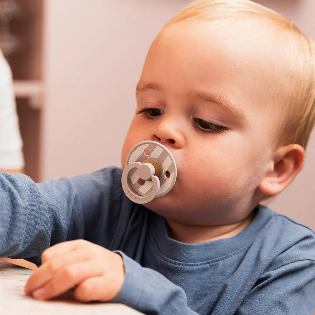  BIBS Studio Block Latex Pacifier - 2 Pack - Sand Mix、mySite、merchandisen