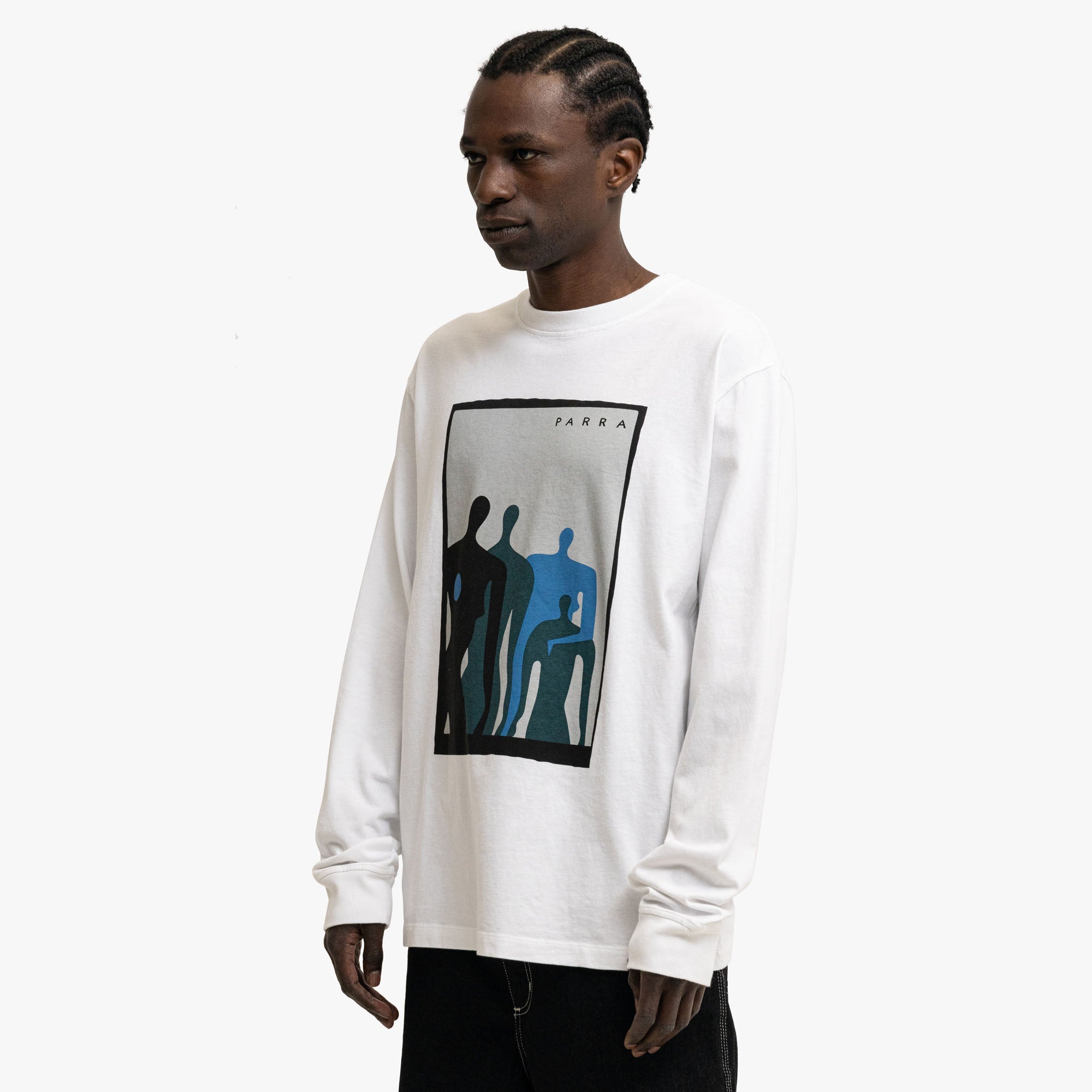  by Parra The Visitors Longsleeve White、mySite、merchandisen