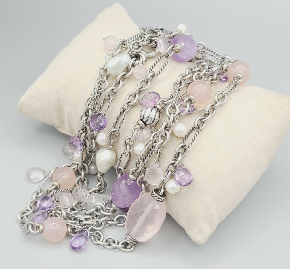 David Yurman Tweejoux Necklace 鈥?Amethyst & Rose Quartz、mySite、hinf8tx79