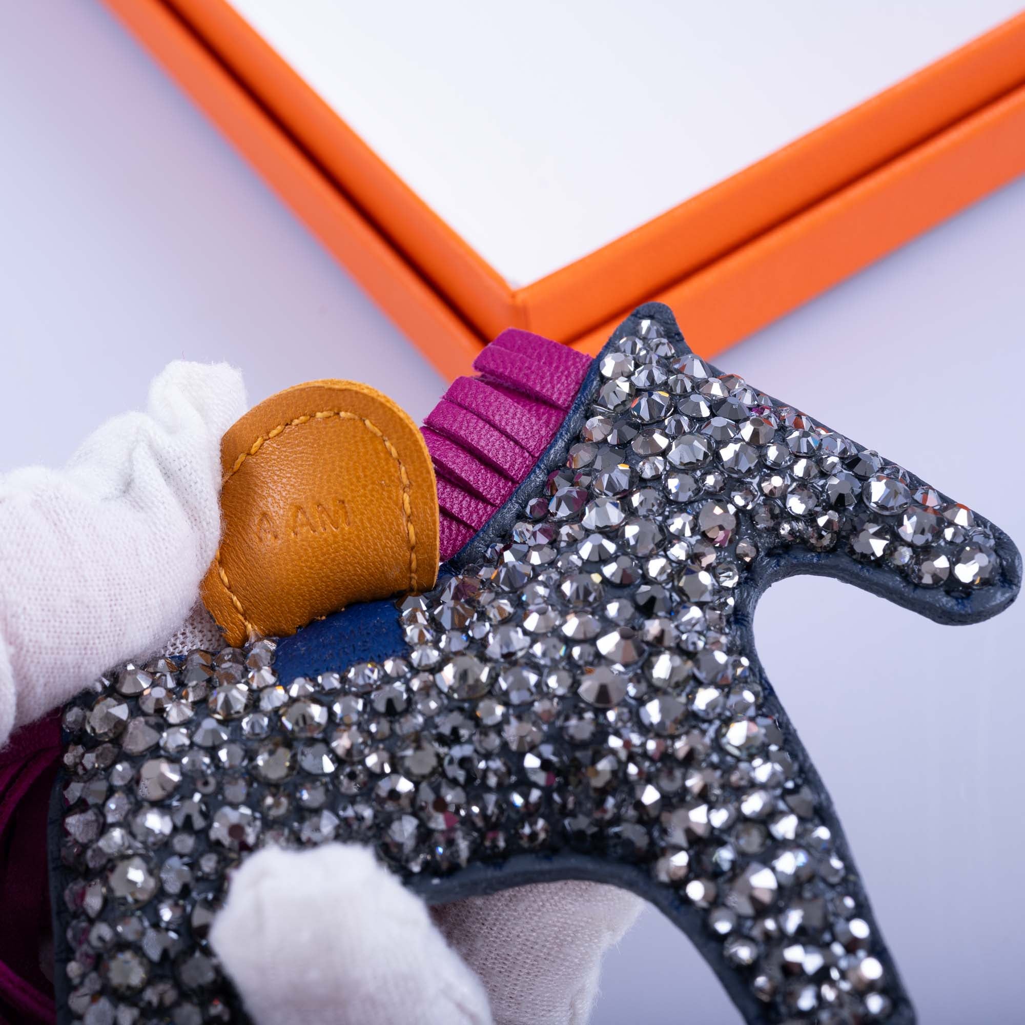 Hermès Rodeo Milo Grigri Light Gray Charm Custom Swarovski PM、mySite、garminoutage.com