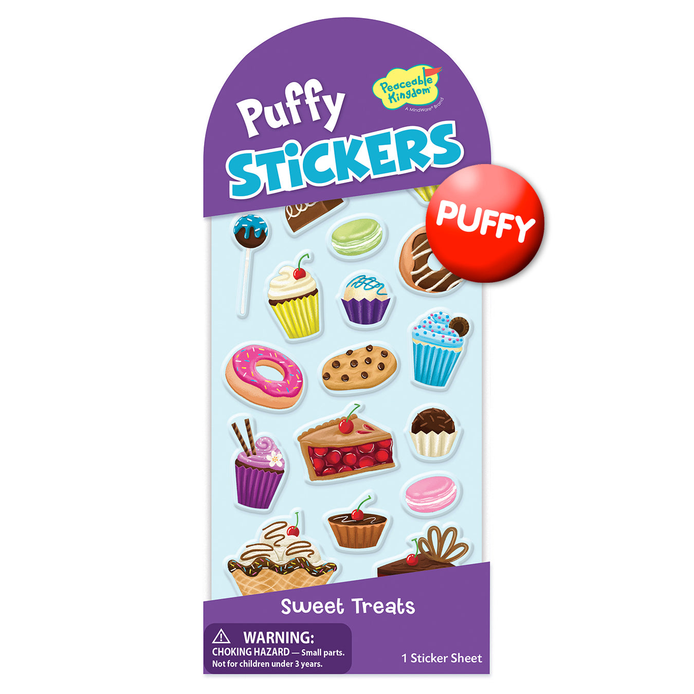  Sweet Treats Puffy Stickers、mySite、ghnorth