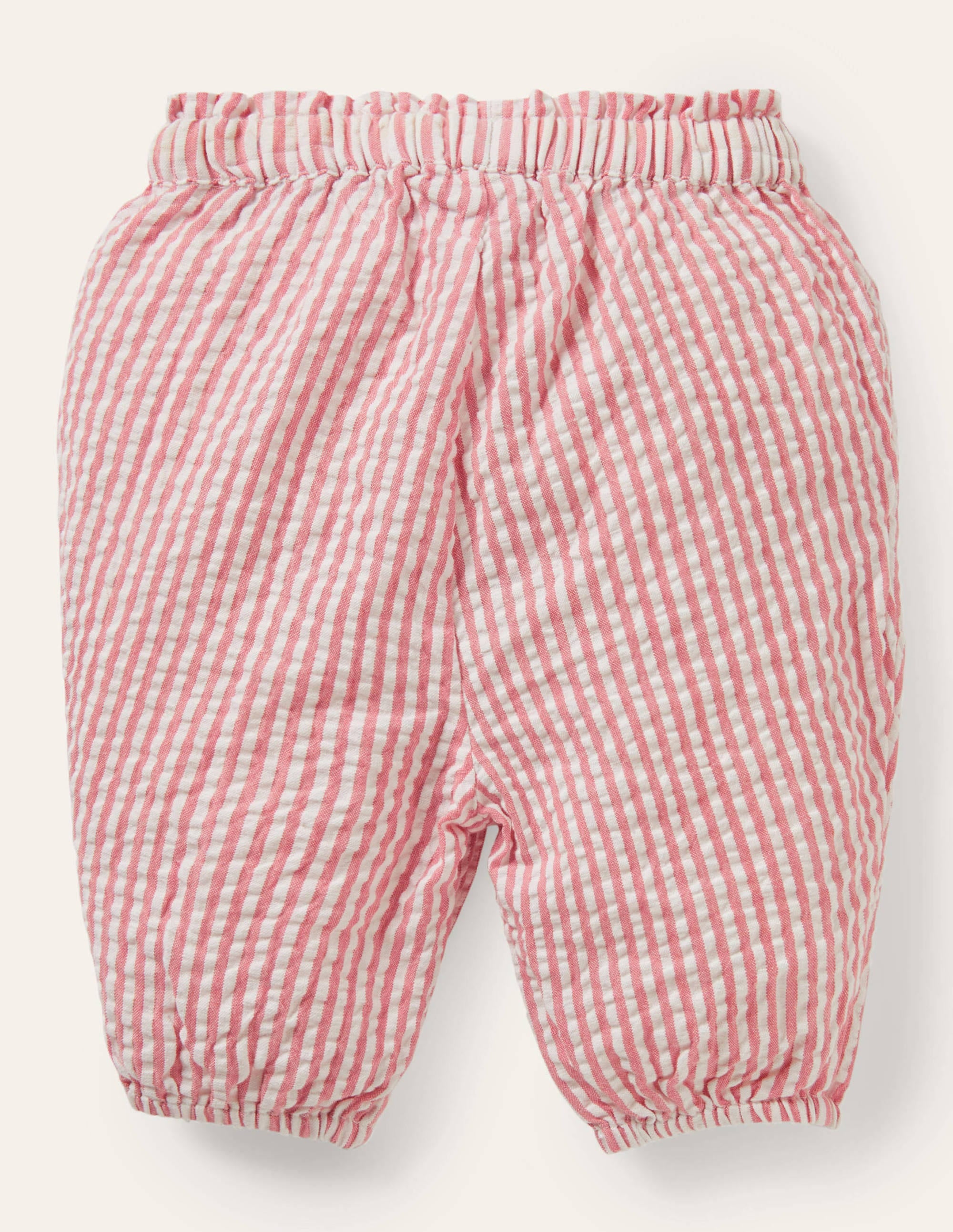  Woven Paperbag Trousers-Ivory/Boto Pink Ticking、mySite、ashleygrahame
