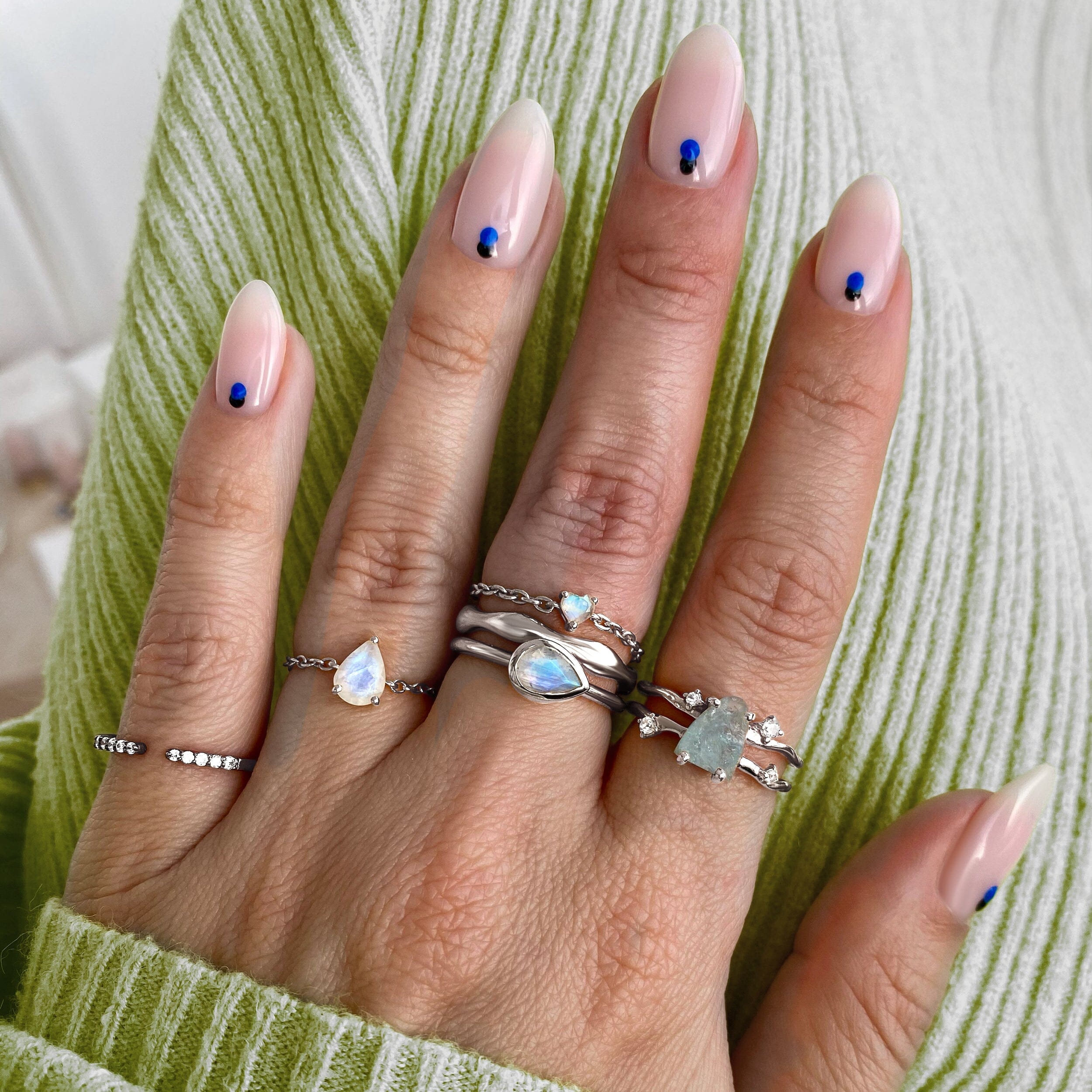 Raw Crystal Ring - Flow Aquamarine、mySite、hinf8tx79