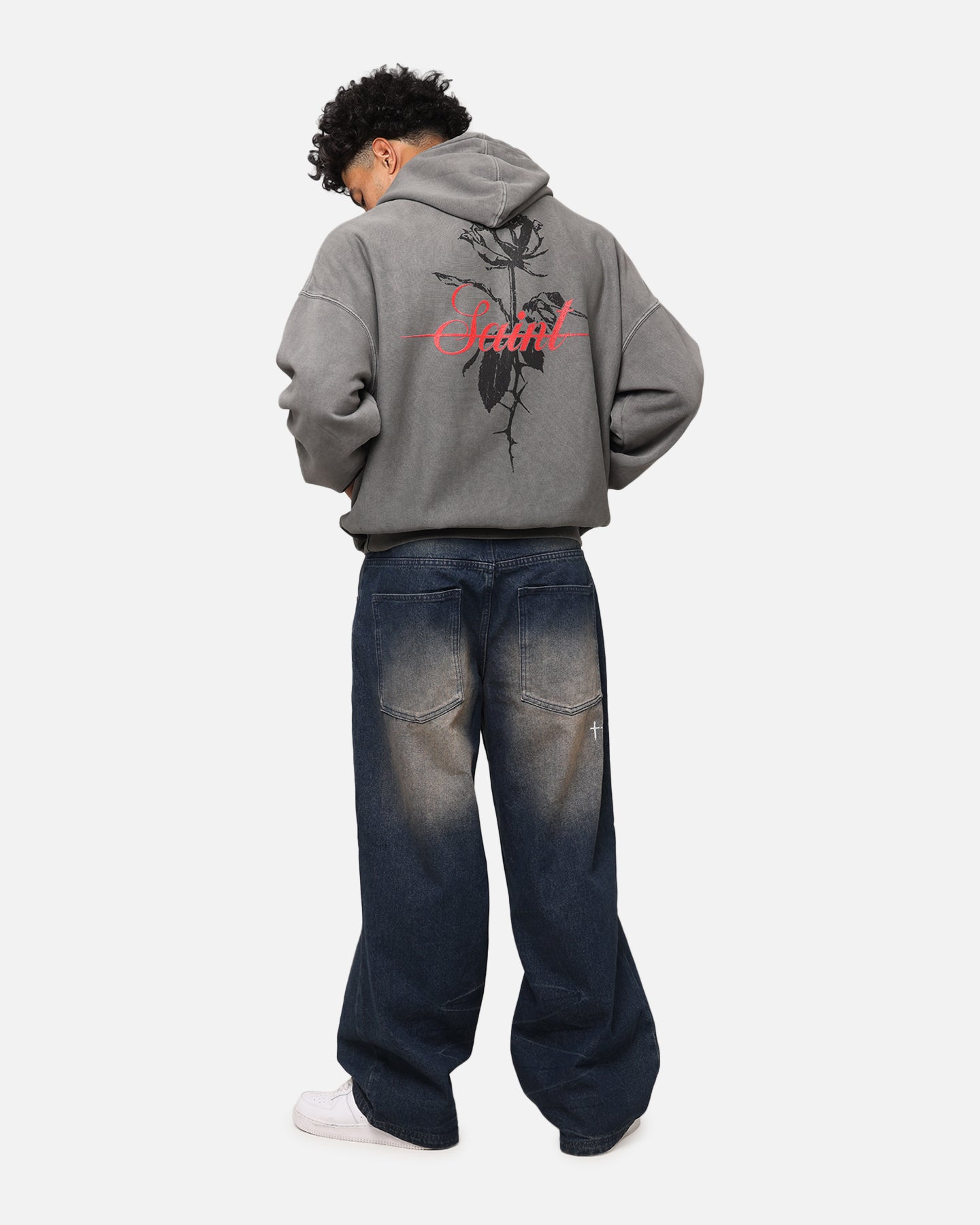 Saint Morta St Valentines Boxy Hoodie Washed Charcoal、mySite、zt4zffjzw