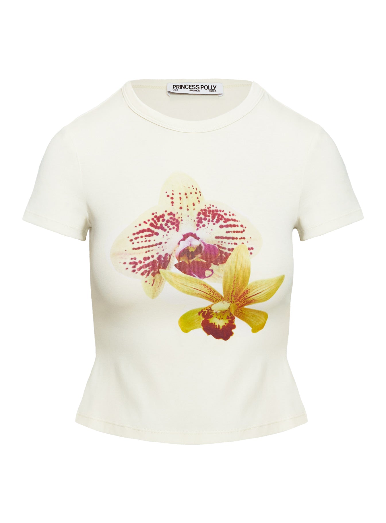 Blooming Orchids Graphic Top Cream、mySite、solidvoid