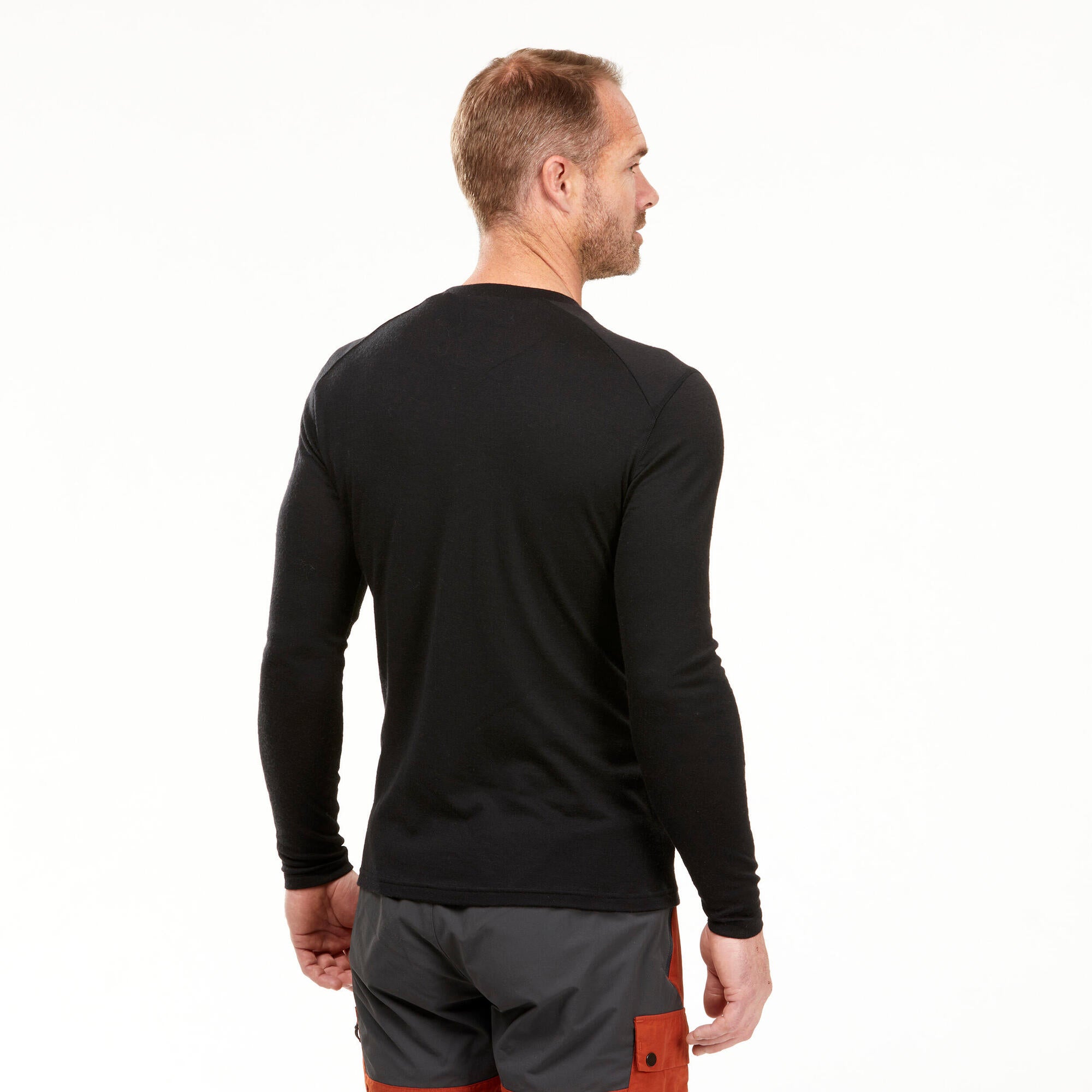 Forclaz Men's MT500 Long-sleeve 100% Merino Wool T-shirt