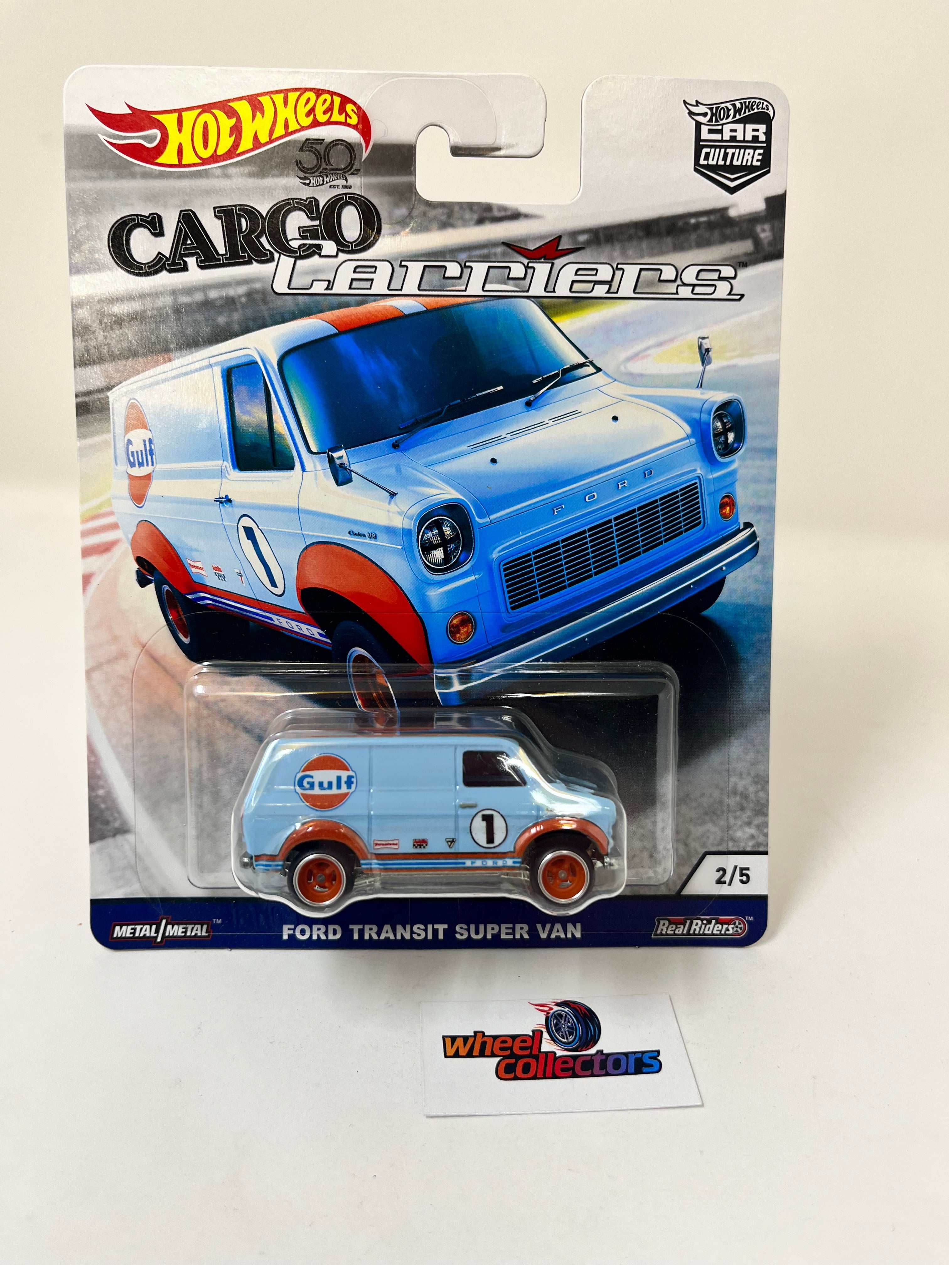 Ford Transit Super Van Gulf * Hot Wheels Car Culture Cargo Carriers、mySite、hgirdovlk