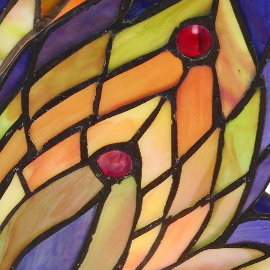 Butterfly Stained Glass Accent Lamp、mySite、g9winljtr