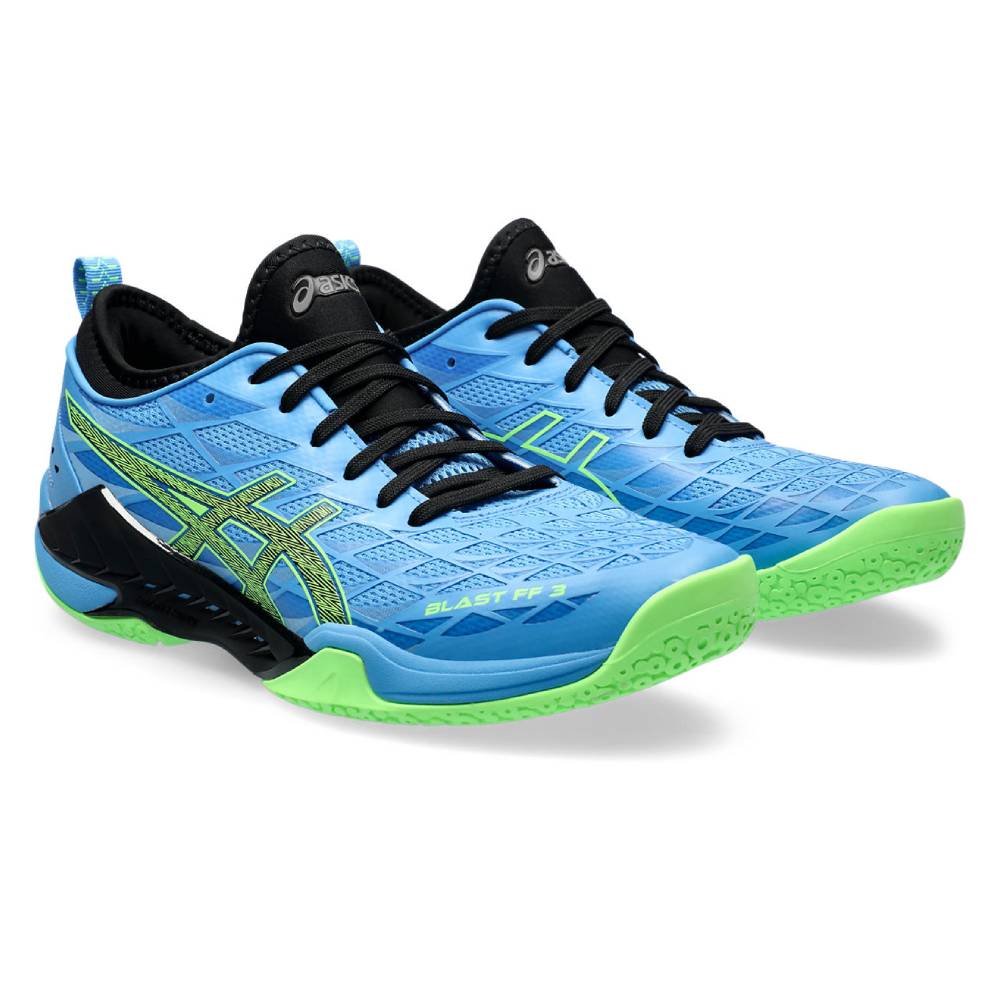 Asics Blast FF 3 Men's Indoor Court Shoe (Waterscape/Lime Burst)
