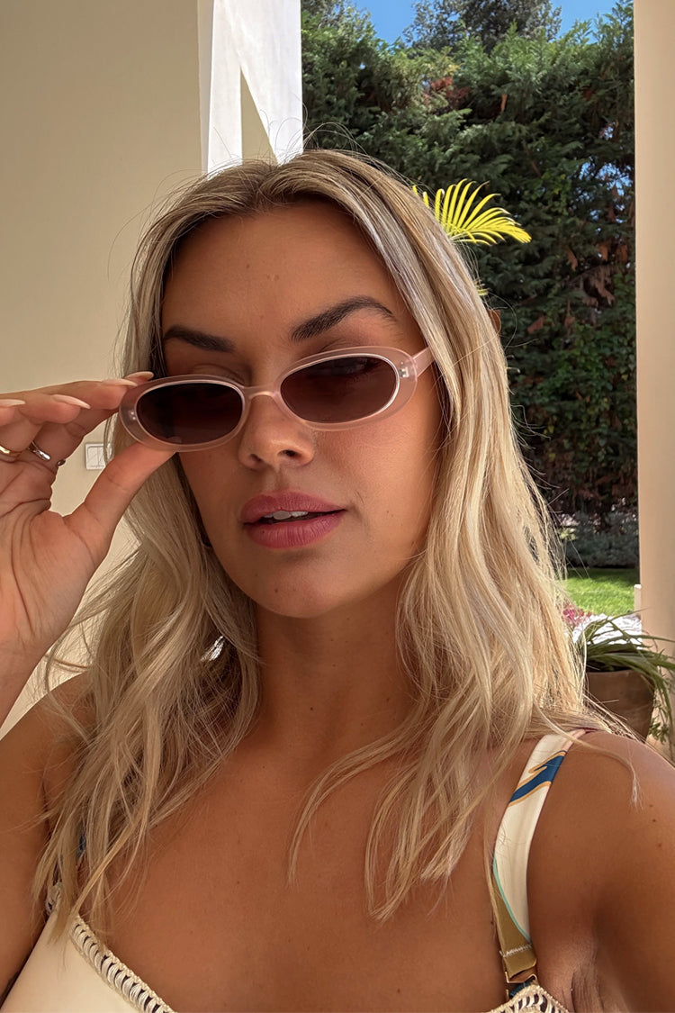 Cream Oval Sunglasses、mySite、solidvoid