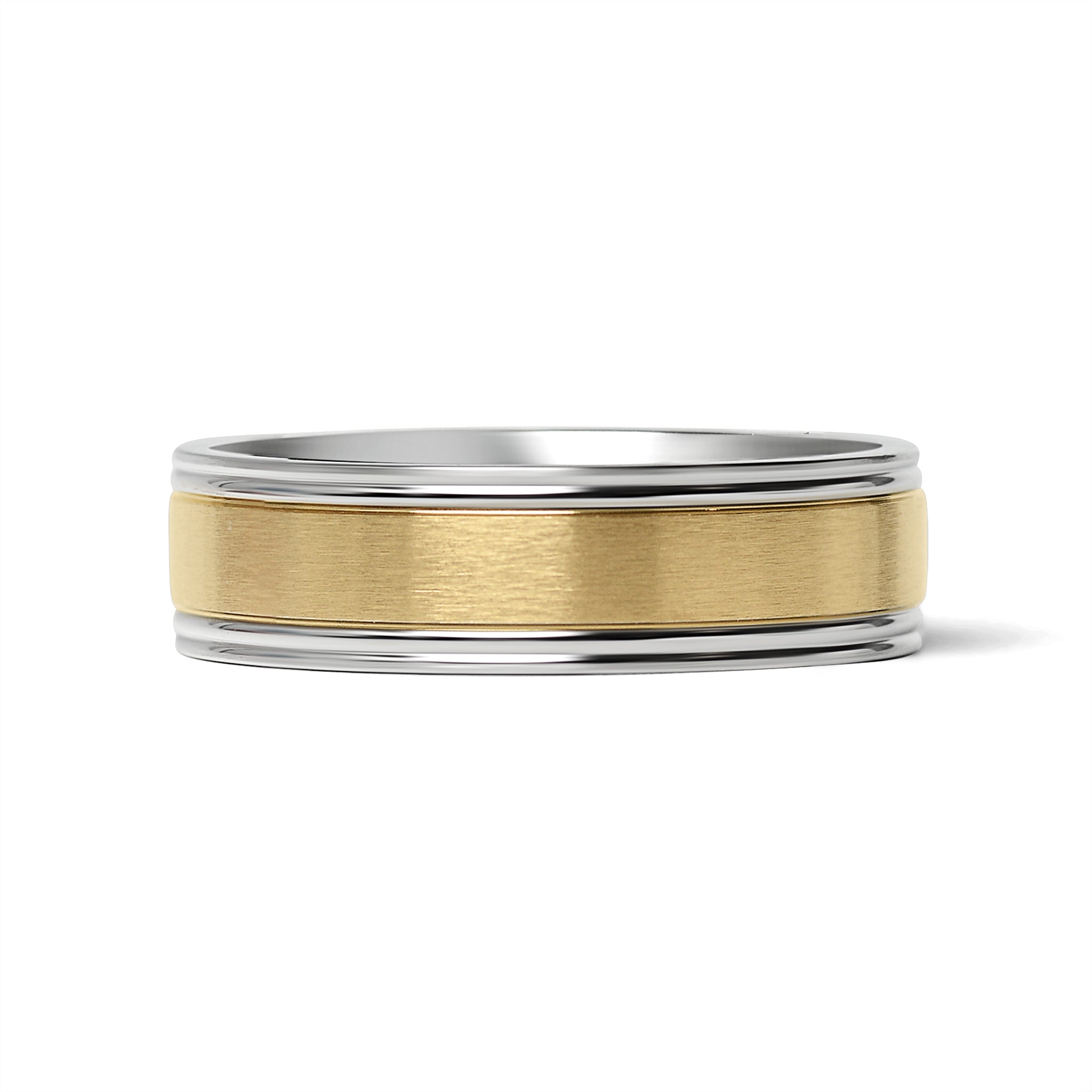 18K Gold PVD Center Stainless Steel Ring / CFR7027、mySite、dreamappss