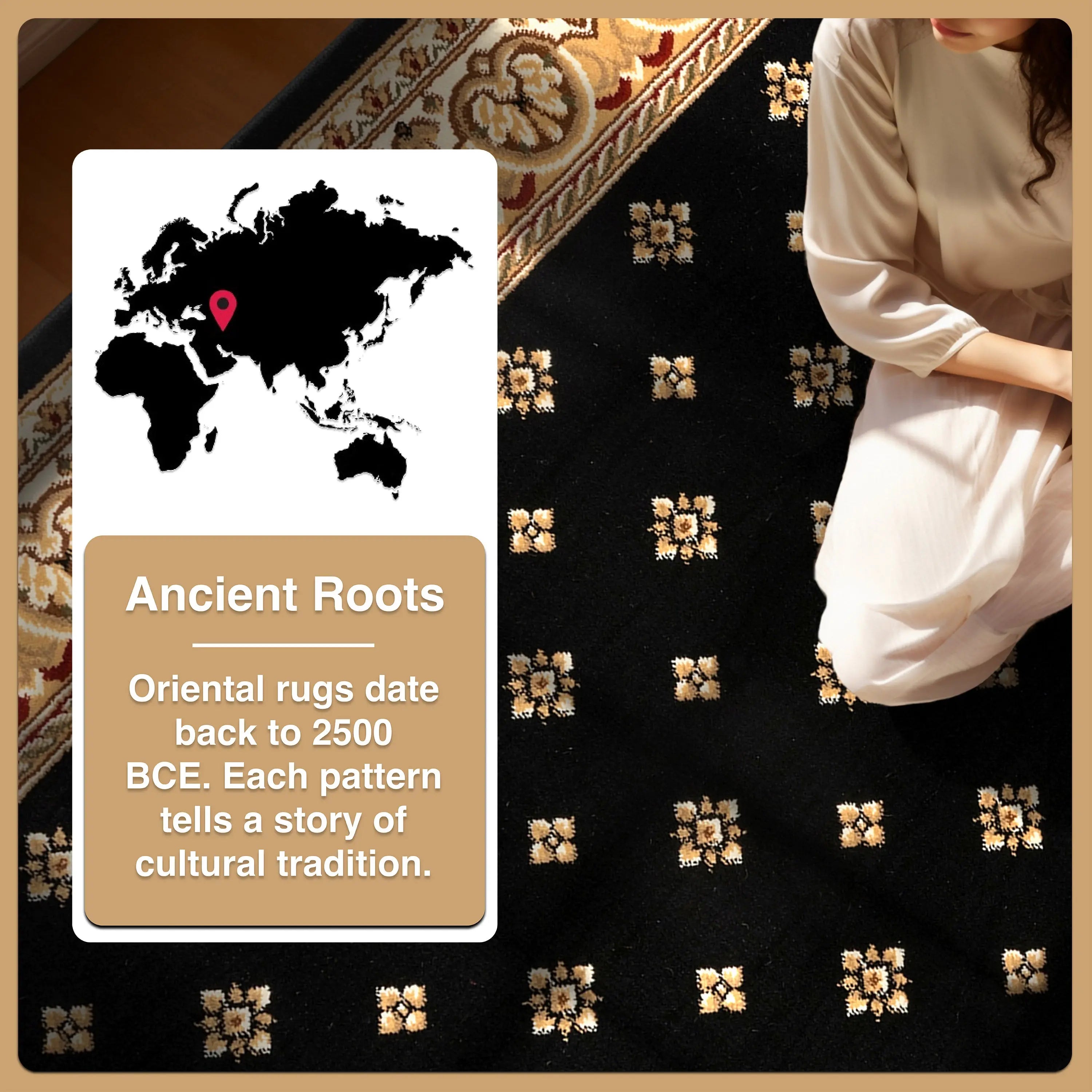 Hudson Terrace Black Traditional Rug、mySite、gigharbornorthrealestate