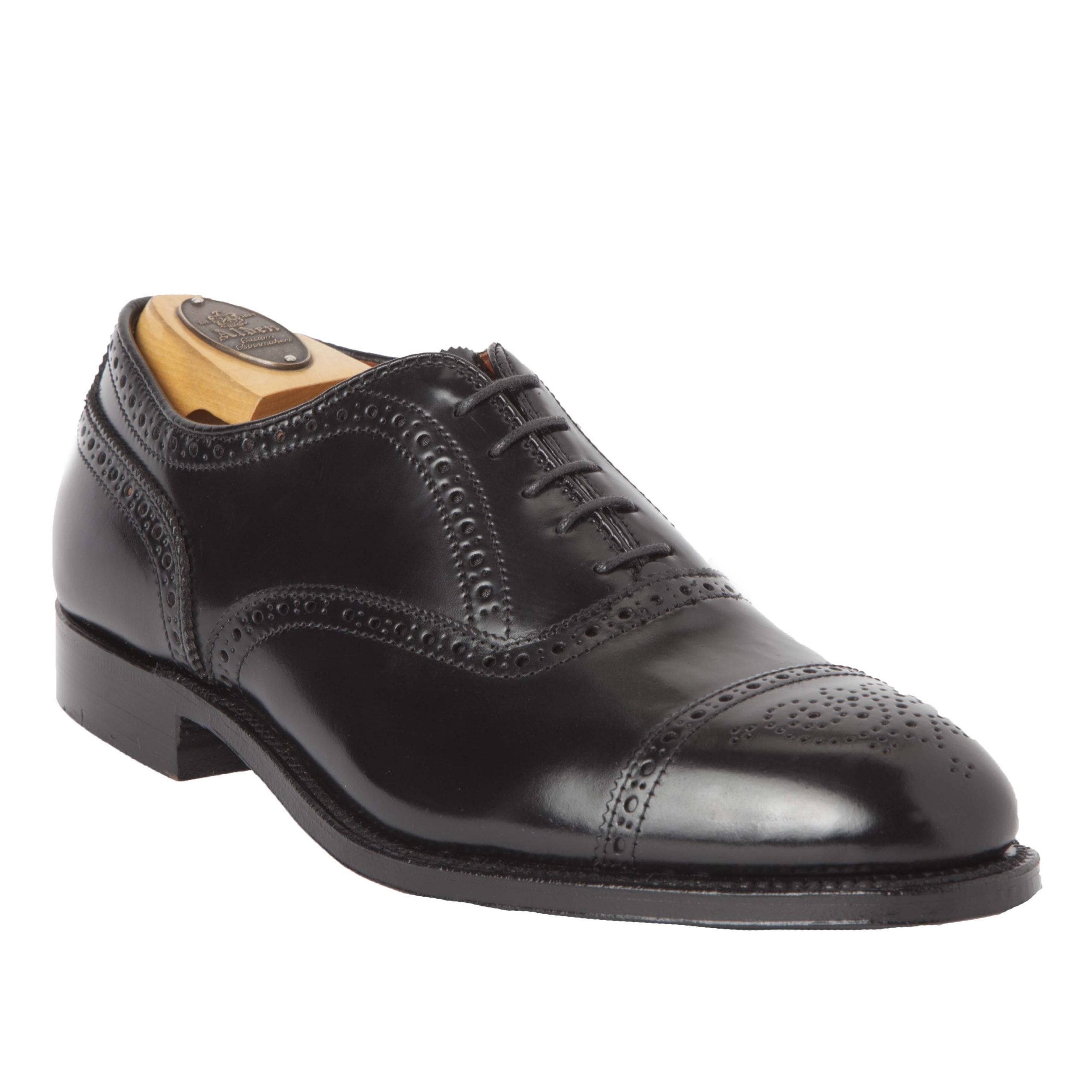  9841 - Medallion Cap Toe Bal in Black Shell Cordovan、mySite、preschool7hills
