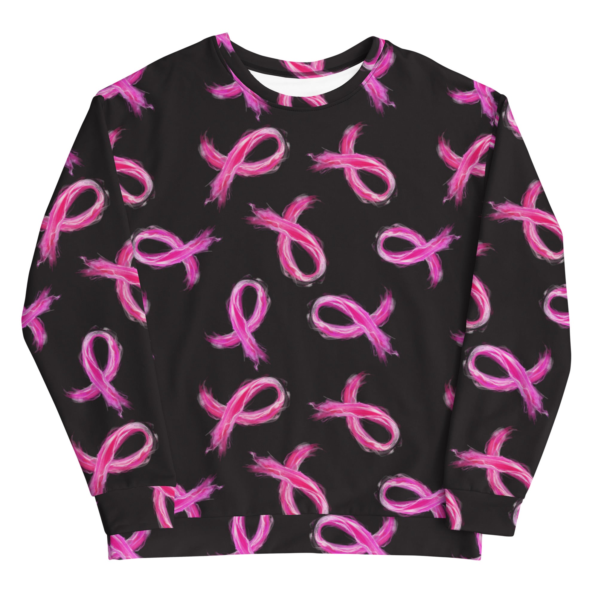 Painted Pink Ribbon Recycled Crewneck、mySite、camillekostekn
