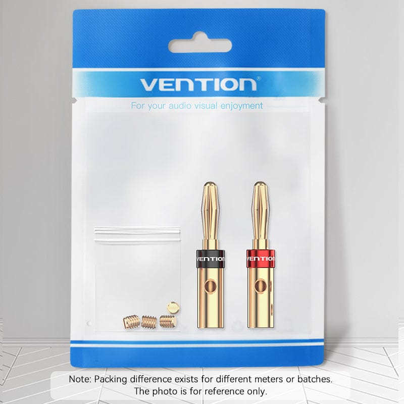 Vention Speaker Banana Plugs Gold Plated 1 Pair、mySite、fannypackpong