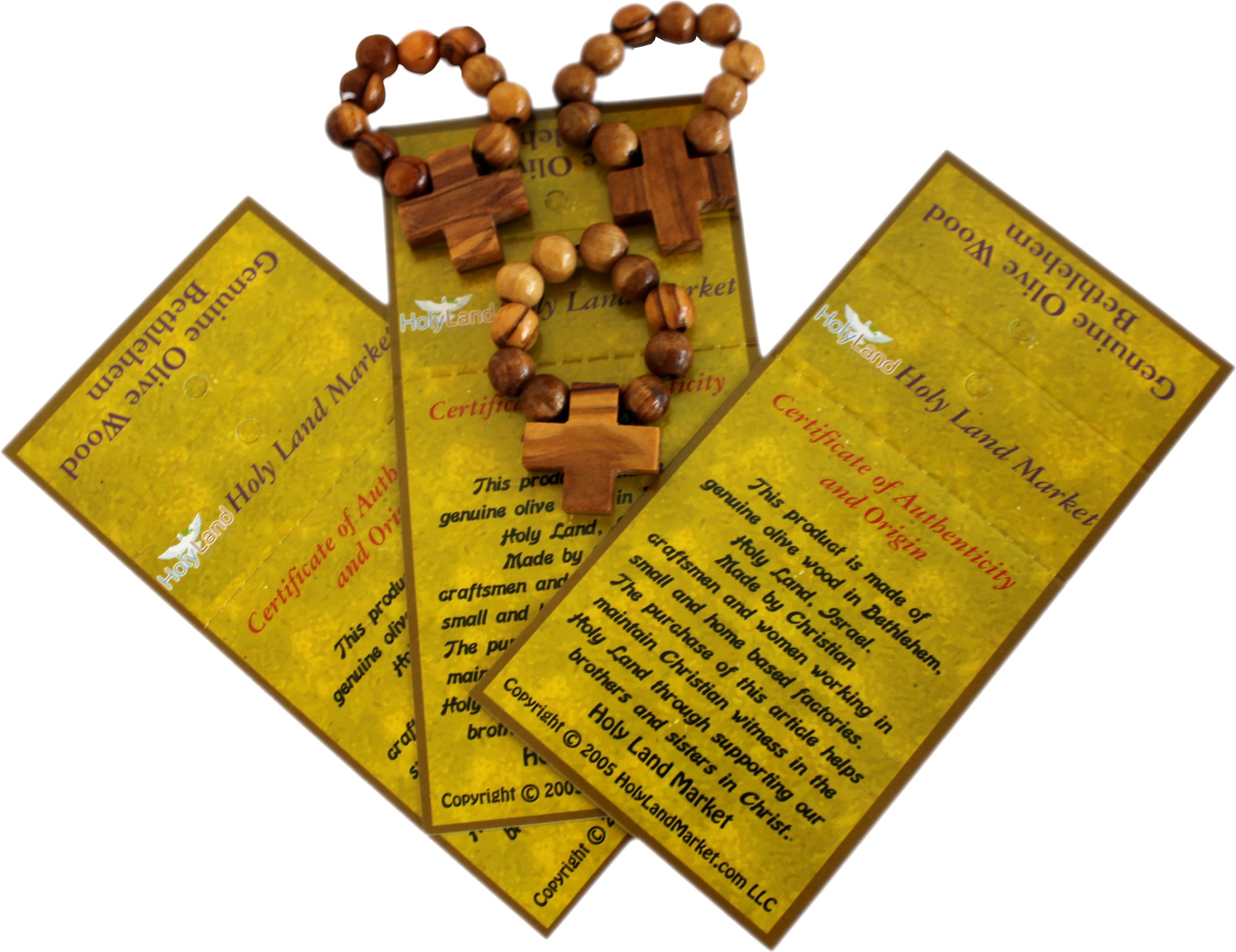 Olive Wood Finger Rosary (Set of Three)、mySite、topwebapps