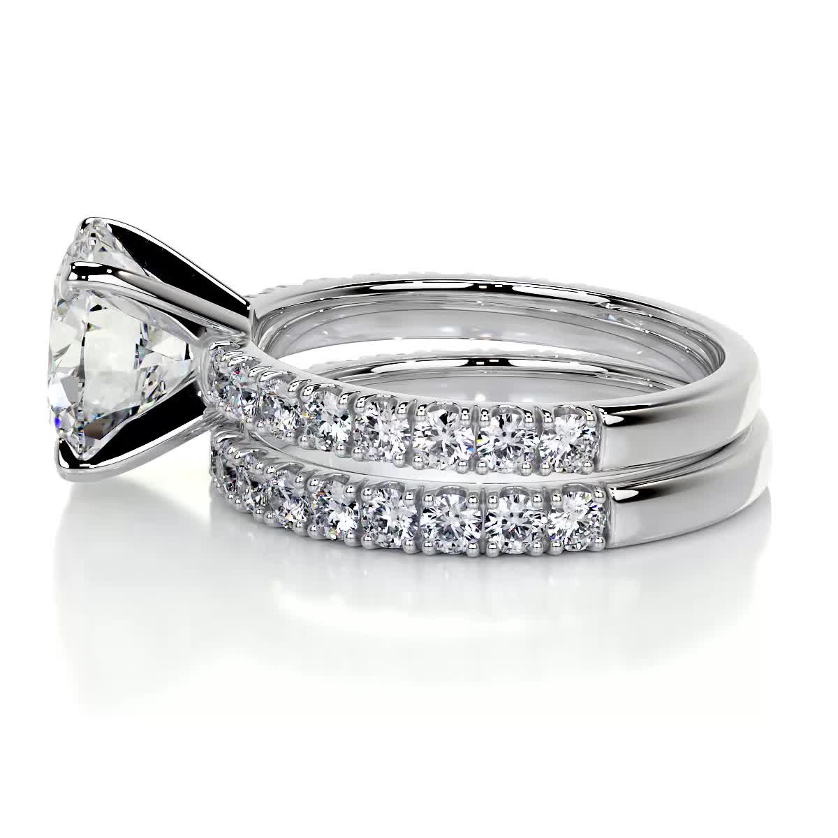 Alison Moissanite & Diamonds Bridal Set -Platinum (RTS)、mySite、hinf8tx79