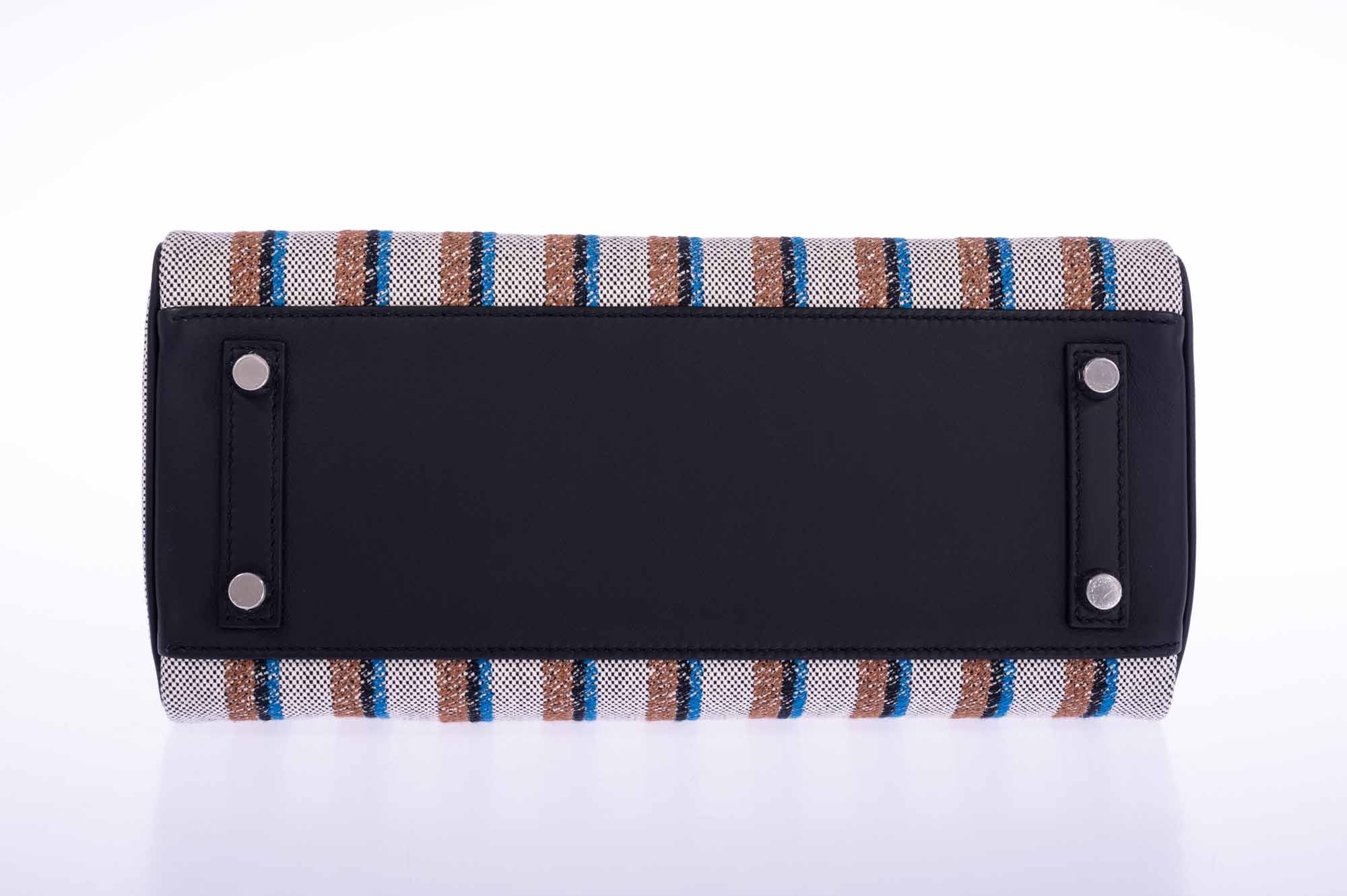 Hermès Birkin Shoulder Light 29 in Black Evercolor and Embroidered Toile Palladium Hardware、mySite、garminoutage.com