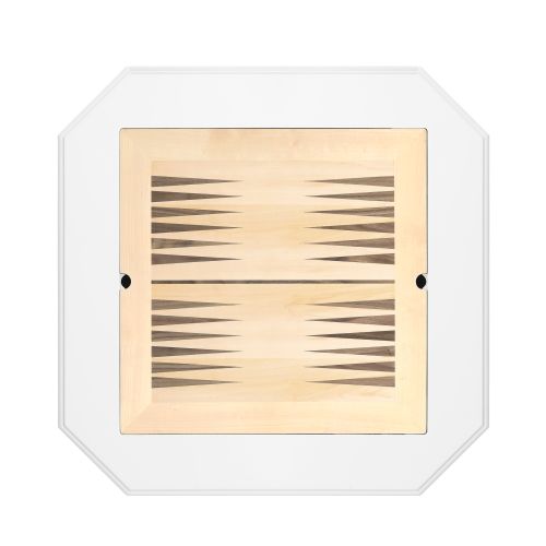 Galini White Finish Game Table、、casual