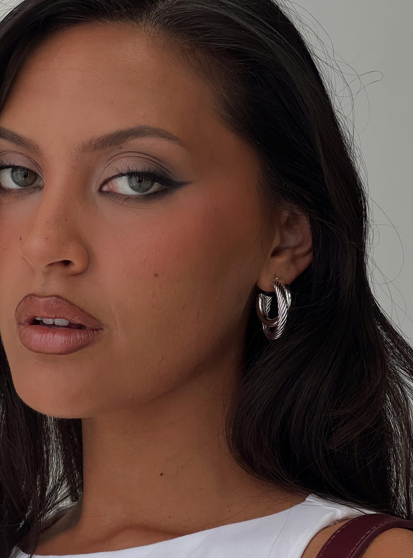 Sweet Deal Linked Earrings Silver、mySite、solidvoid