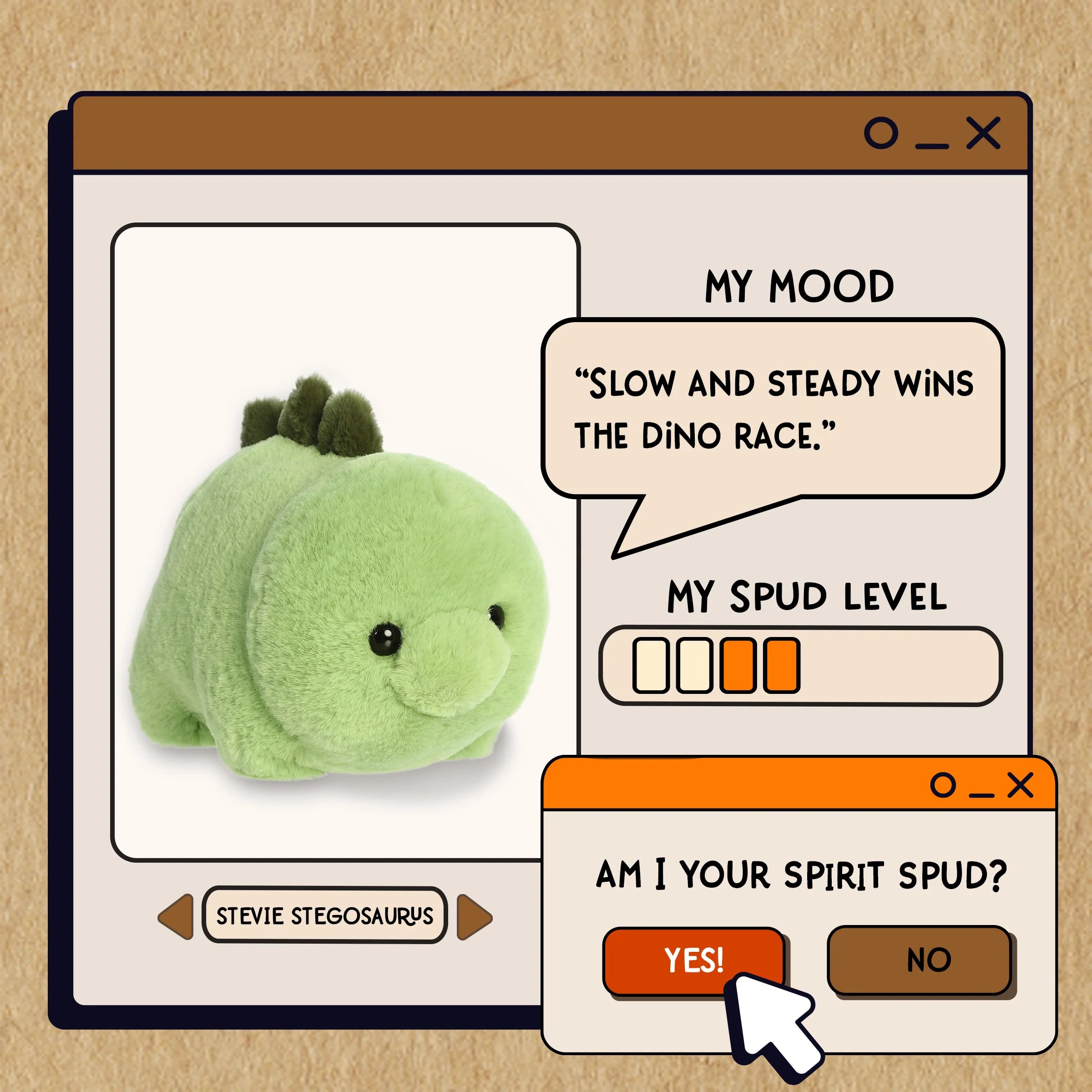 Aurora® - Spudsters™ - 10 Stevie Stegosaurus™、mySite、g9winljtr