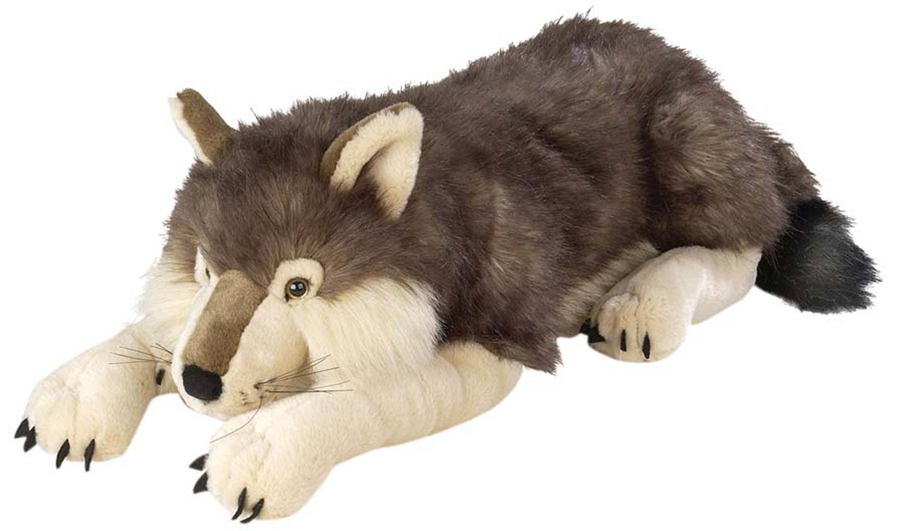 Big Plush Wolf Stuffed Animal, Realistic - 30、mySite、g9winljtr