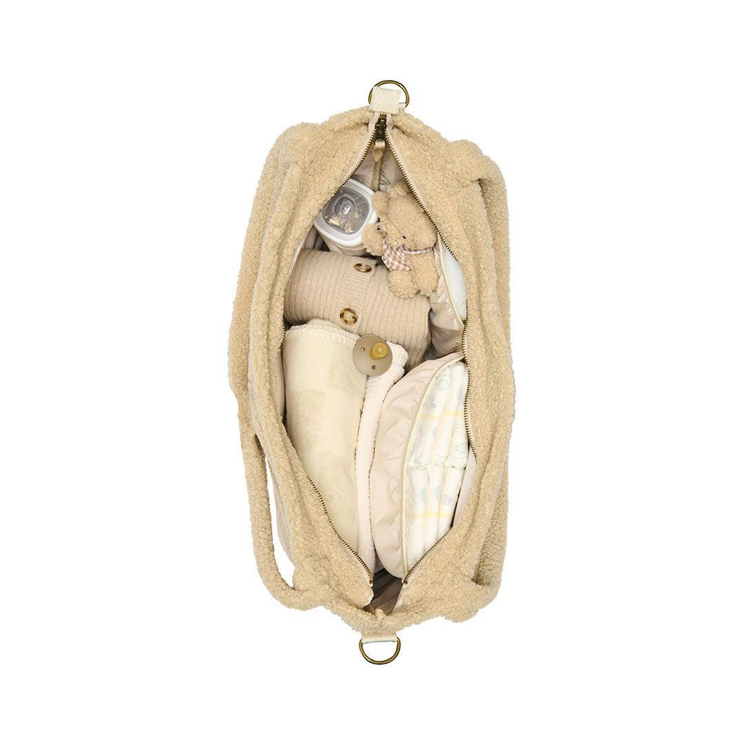  Studio Noos Ecru Teddy Diaper Bag - Ecru、mySite、merchandisen