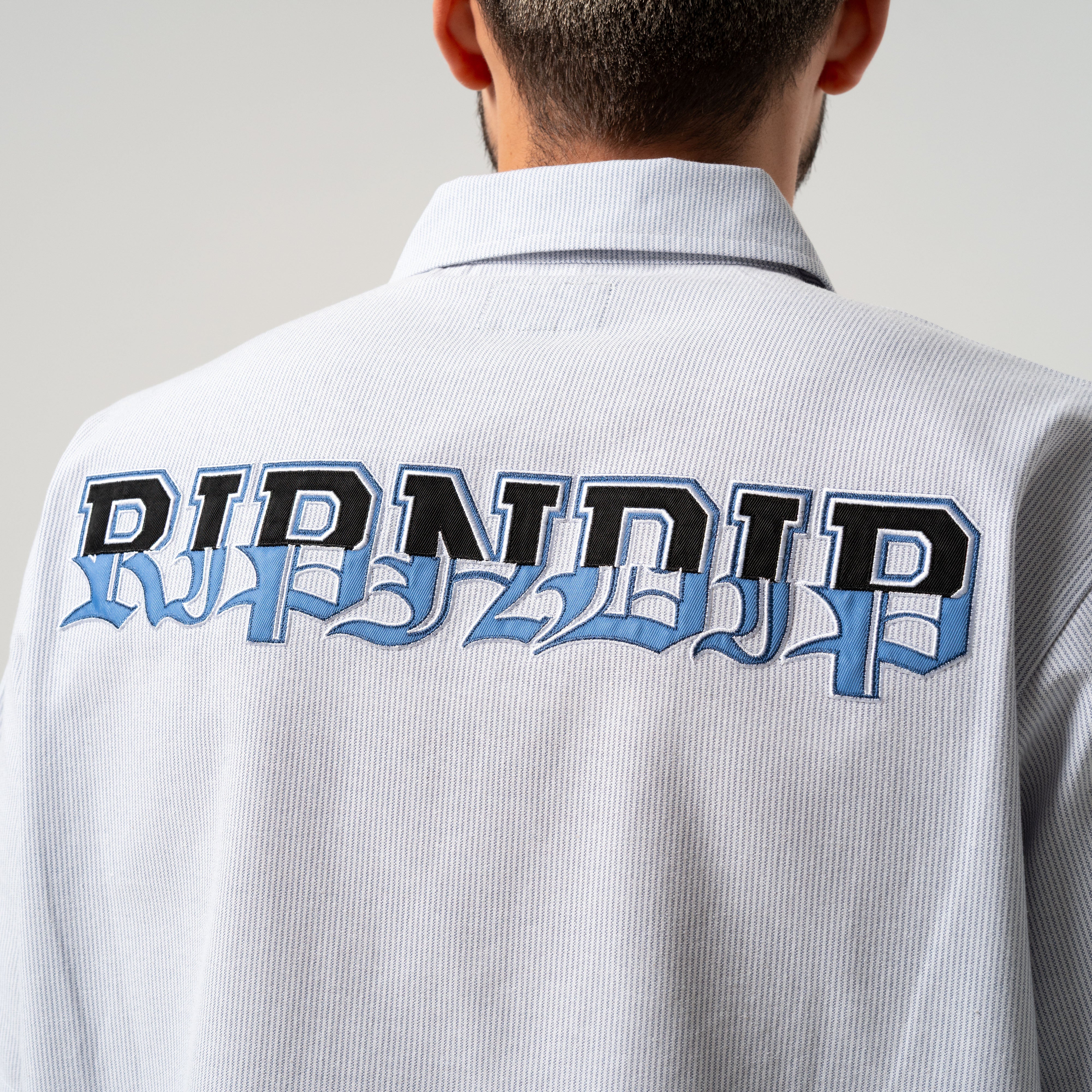  Rich Spirit Quarter Zip Shirt (Light Blue)、mySite、merchandisen