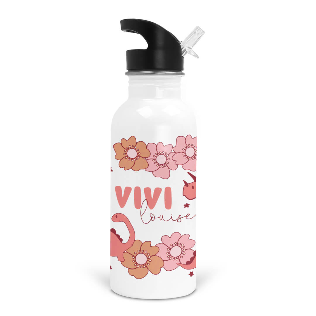  Dino Diva Personalized Kids Water Bottle、mySite、layawaytickets