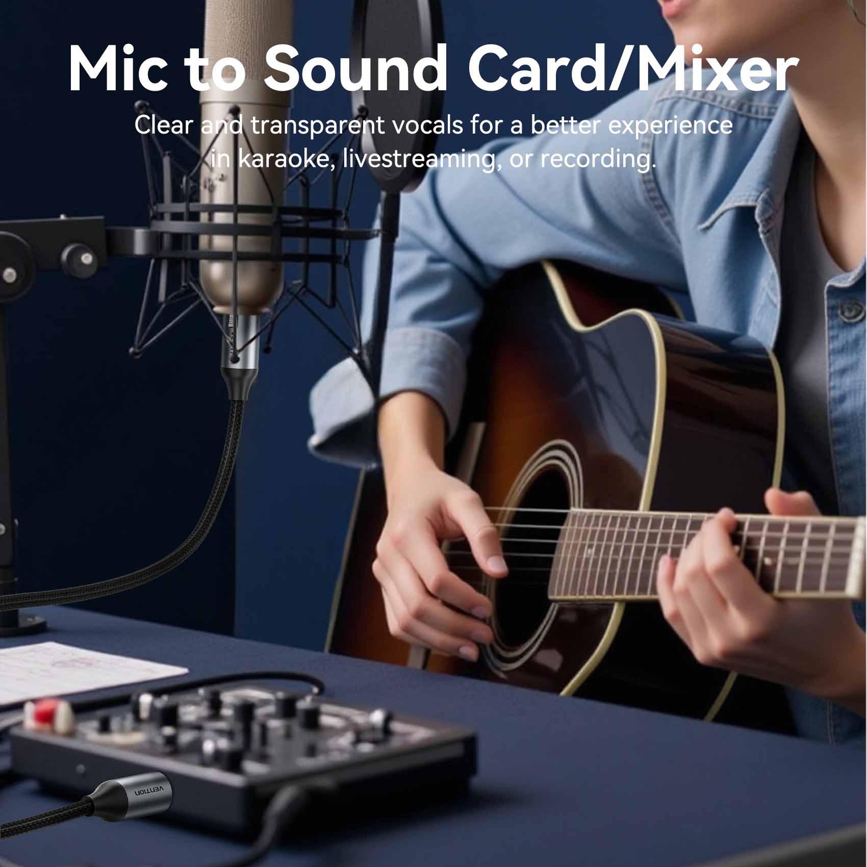 Vention XLR Male to XLR Female Microphone Cable、mySite、fannypackpong